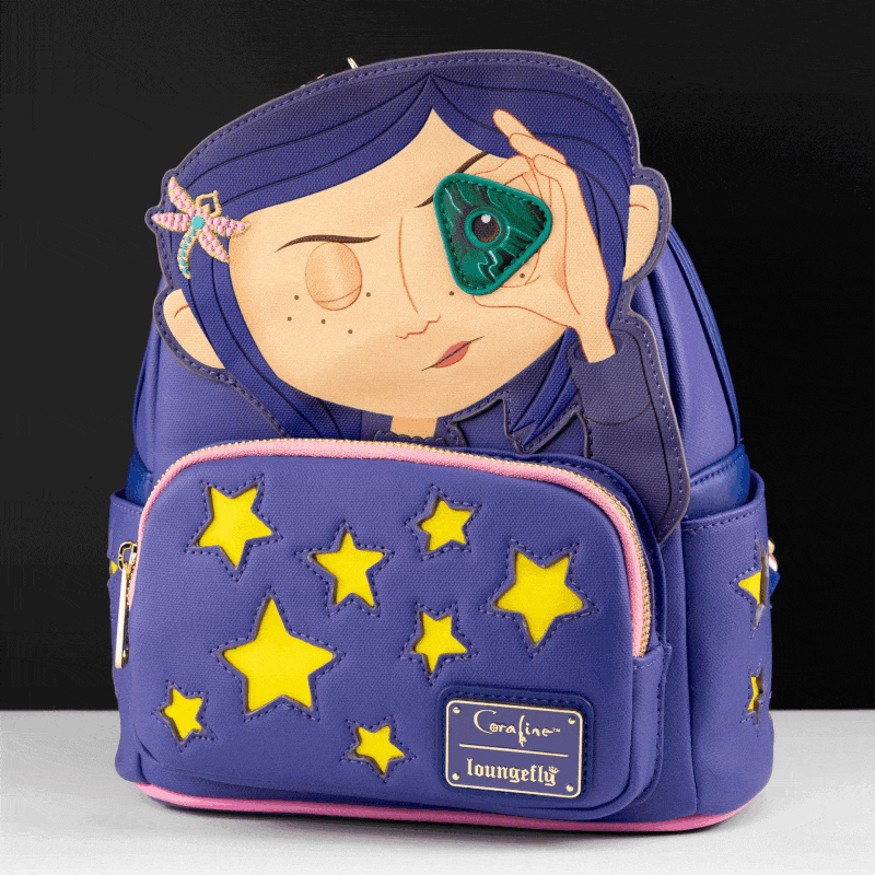 coraline mini backpack Loungefly x Coraline Stars Cosplay Mini Backpack – GeekCore