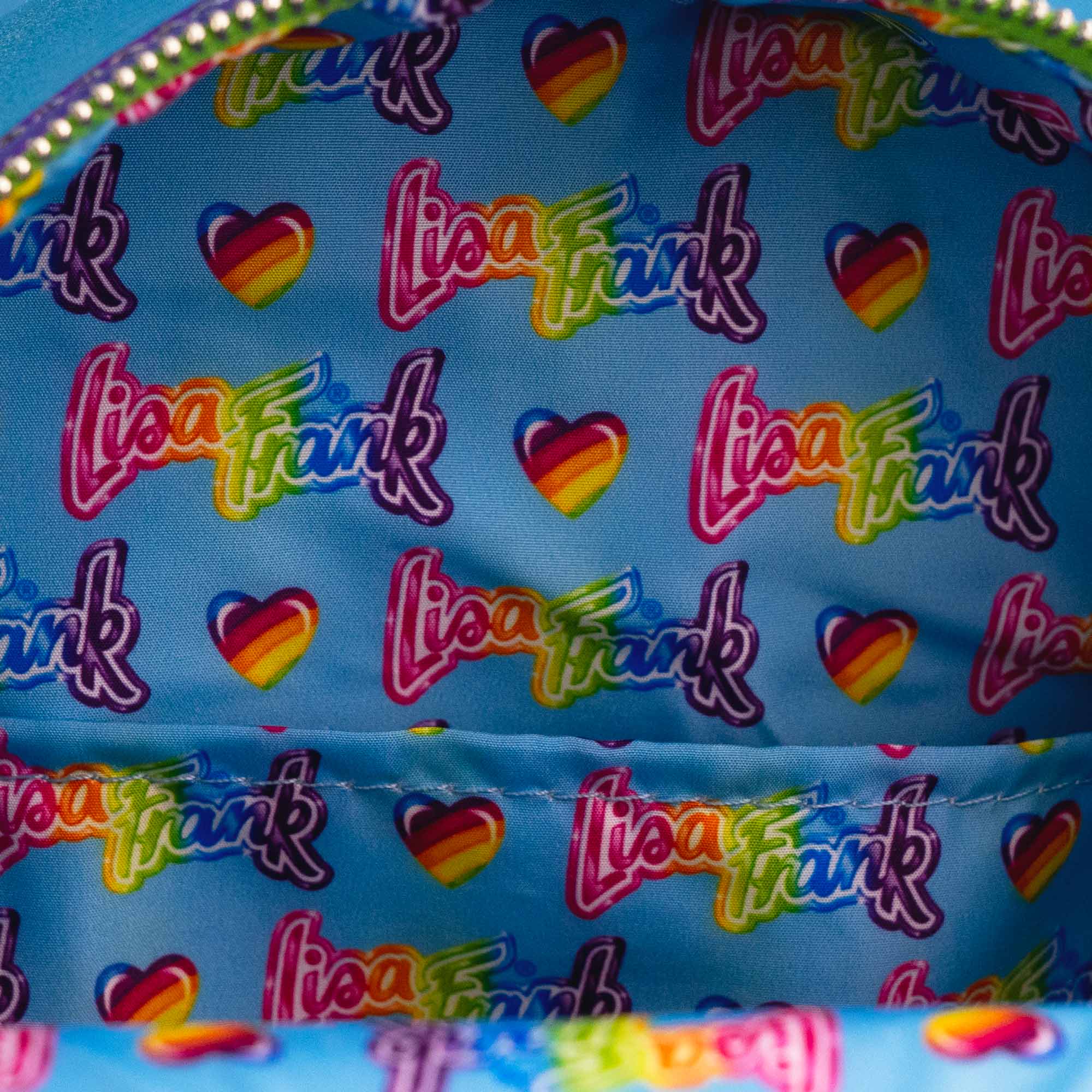 Loungefly x Lisa Frank Glitter Colour Block Mini Backpack