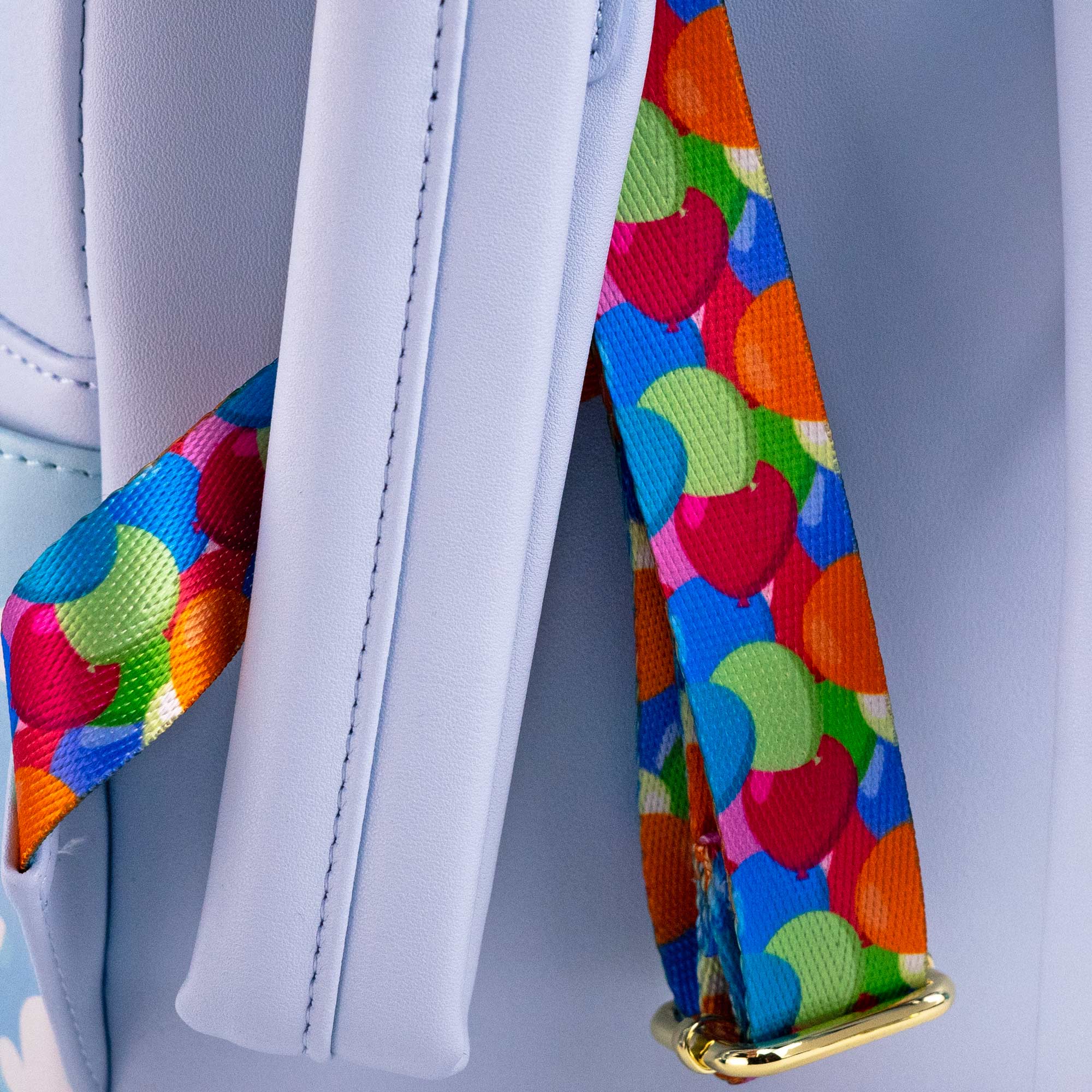 Loungefly x Disney Pixar Up Carl and Ellie Foil Hearts Balloons Mini Backpack With Coin Bag