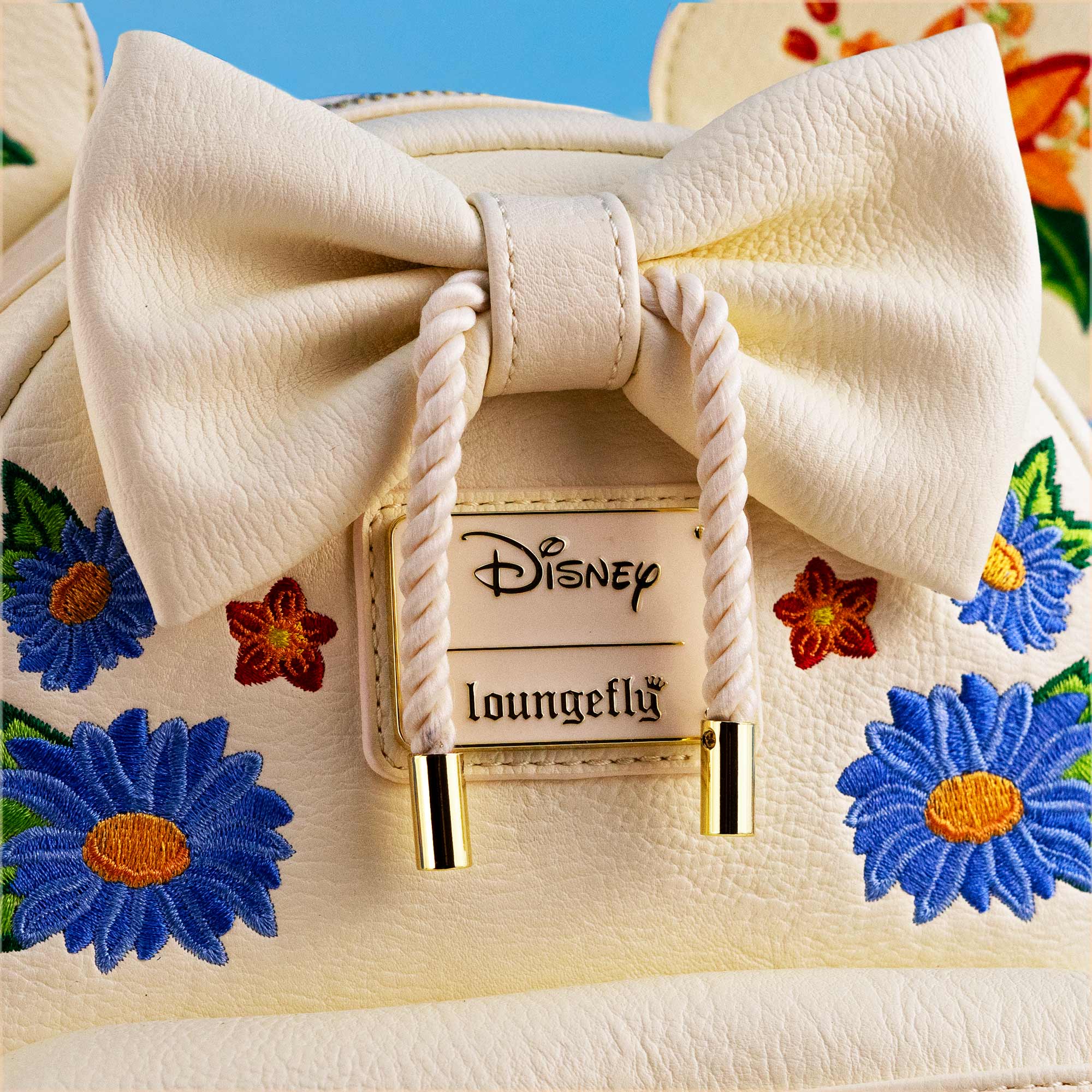 Loungefly x Disney Minnie Mouse Floral Tassel Mini Backpack