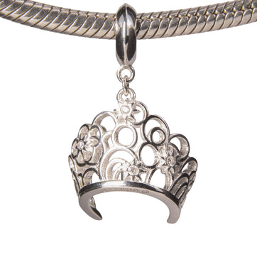 Wicked: For Good Glinda's Tiara Sterling Silver Slider Charm