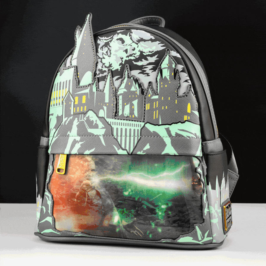 Loungefly x Harry Potter The Battle for Hogwarts Lenticular Mini Backpack