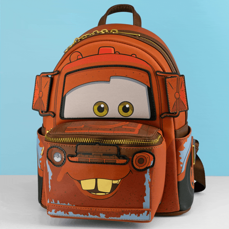 Loungefly Cars Tow Mater Cosplay Mini Backpack EXCLUSIVE RESTOCK: Loungefly Cars Tow Mater Cosplay Mini  main image 3
