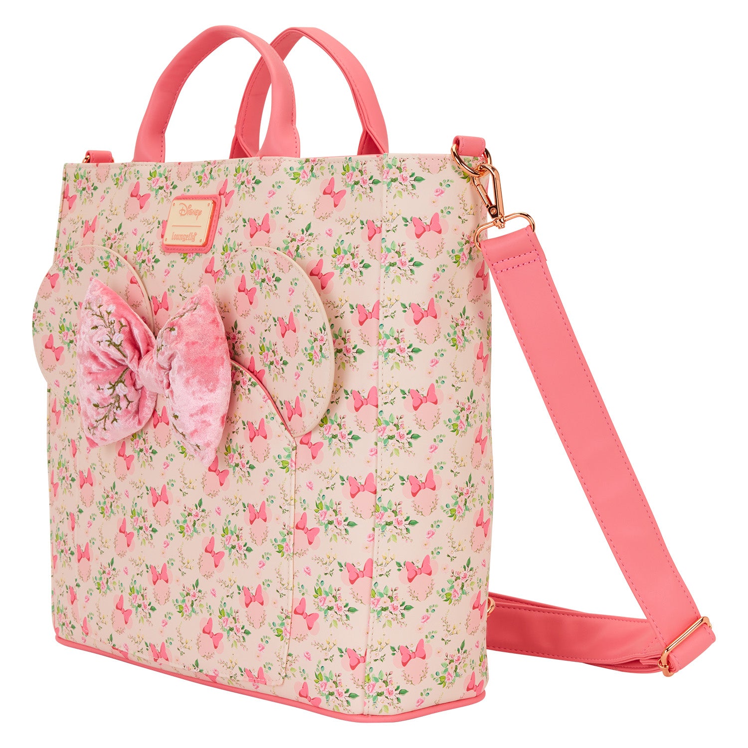 Loungefly x Disney Minnie Mouse Floral Convertible Backpack & Tote Bag