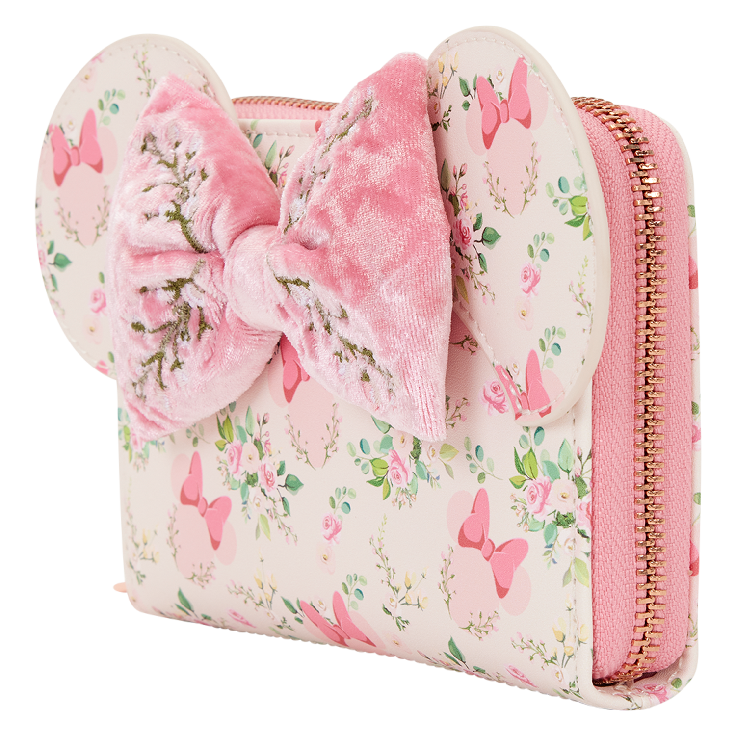 Loungefly x Disney Minnie Mouse Floral Zip Around Wallet