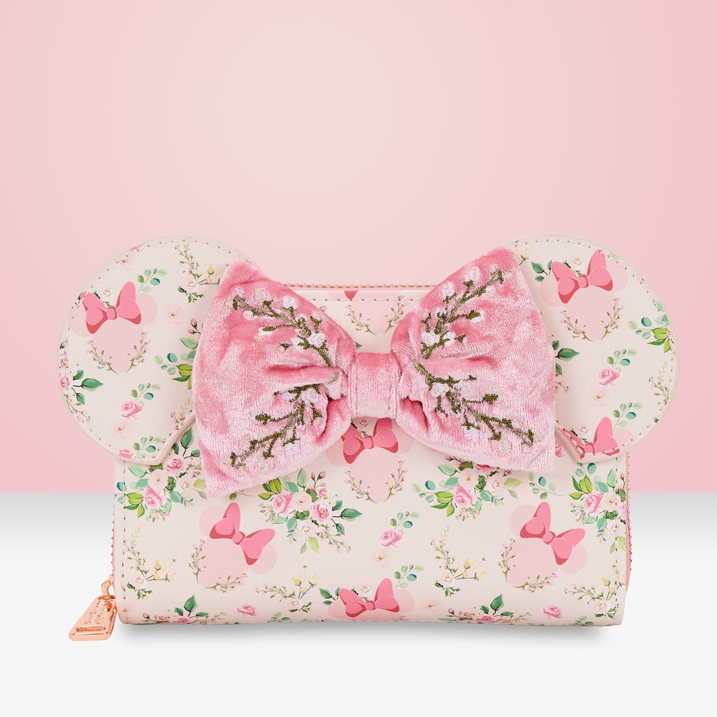 Loungefly x Disney Minnie Mouse Floral Zip Around Wallet