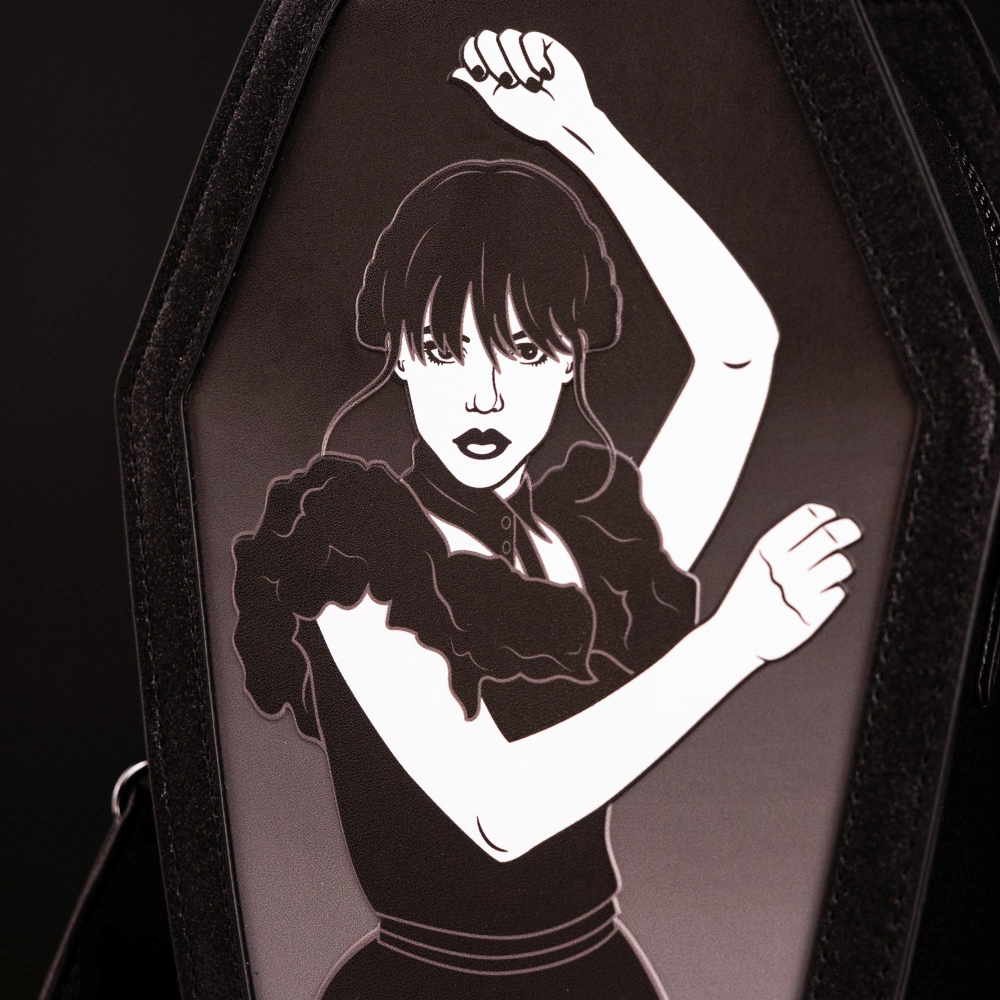 Loungefly x Wednesday Dance Pose Coffin Crossbody Bag