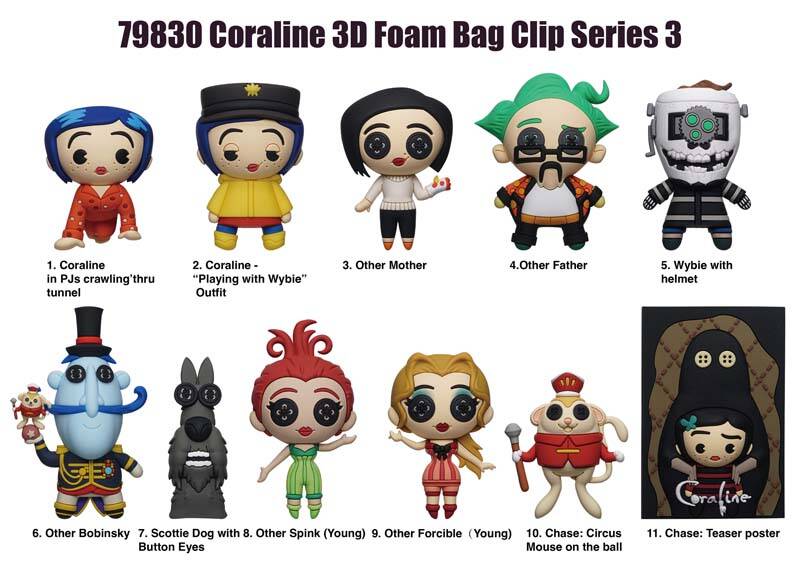 Coraline Series 3 Blind Bag Mystery Bag Clip - GeekCore