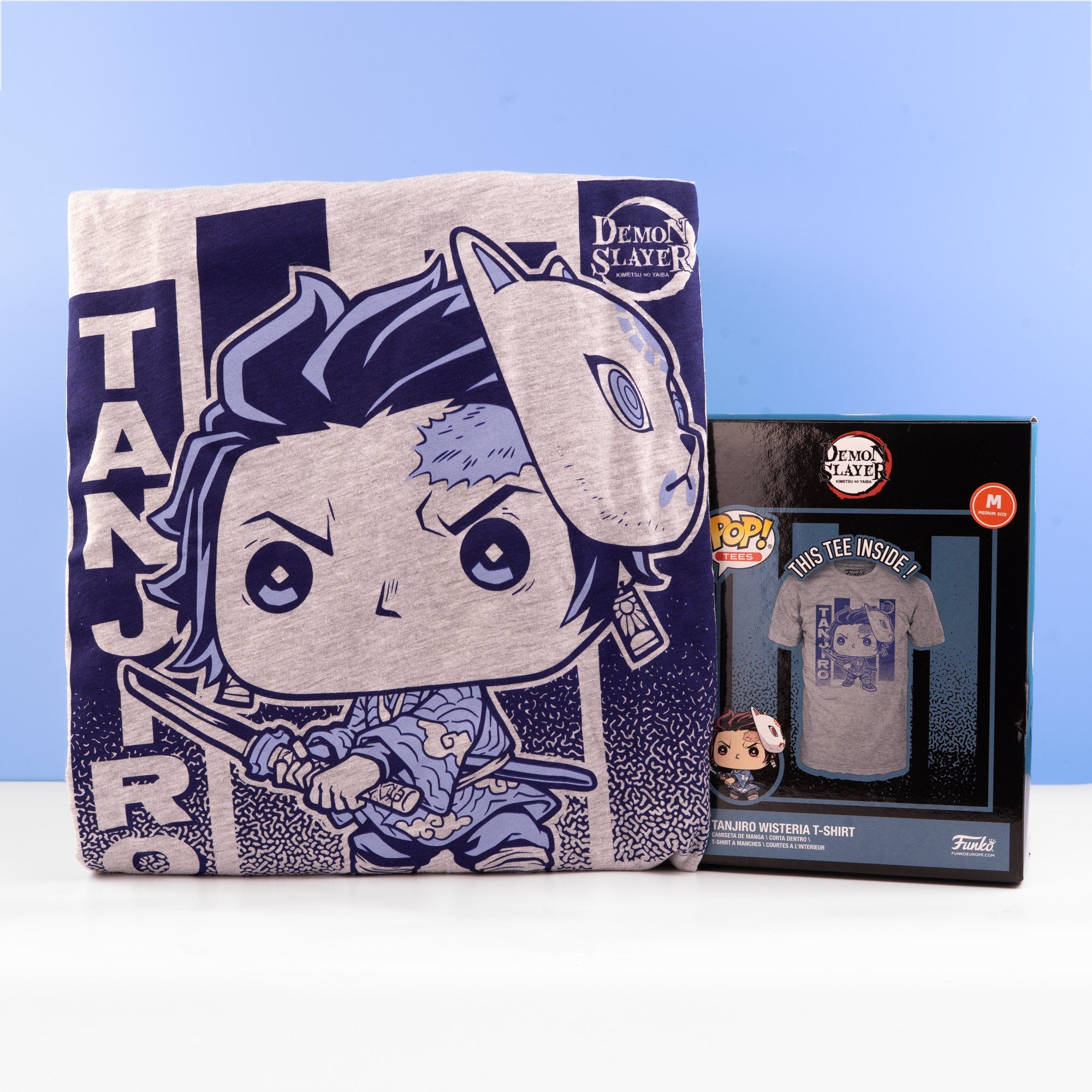 Demon Slayer Tanjiro with Wisteria Funko Boxed Tee - GeekCore