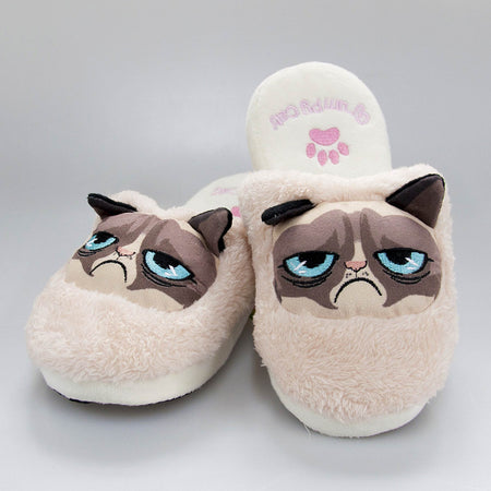 Grumpy Cat Slippers - GeekCore