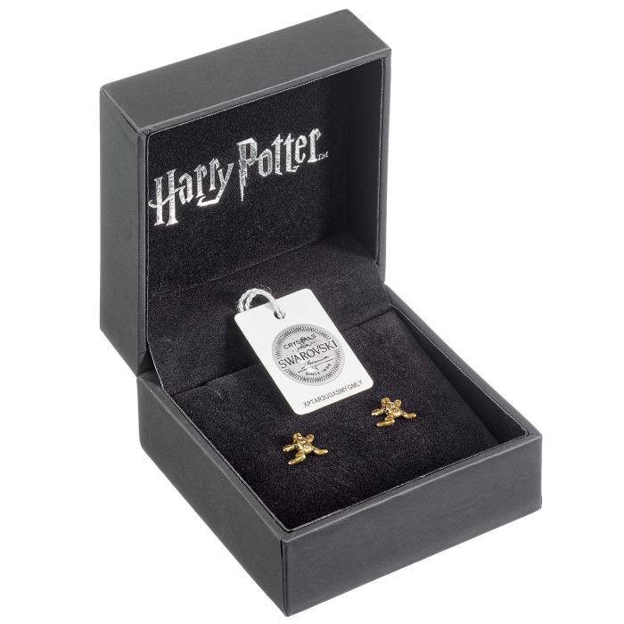 Harry Potter Chocolate Frog Sterling Silver Stud Earrings with Swarovski Crystals - GeekCore