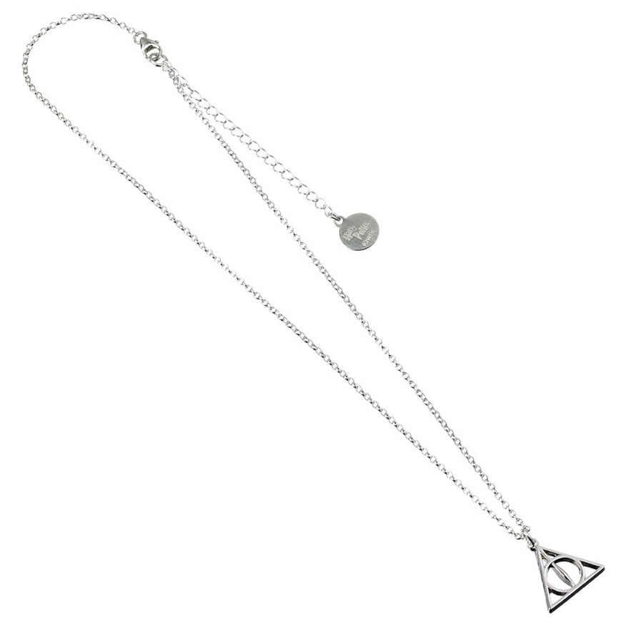 Harry Potter Deathly Hallows Sterling Silver Necklace - GeekCore