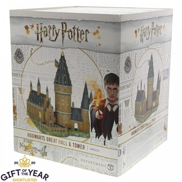 Harry Potter Hogwarts Great Hall and Tower Illuminating Resin Statue - GeekCore