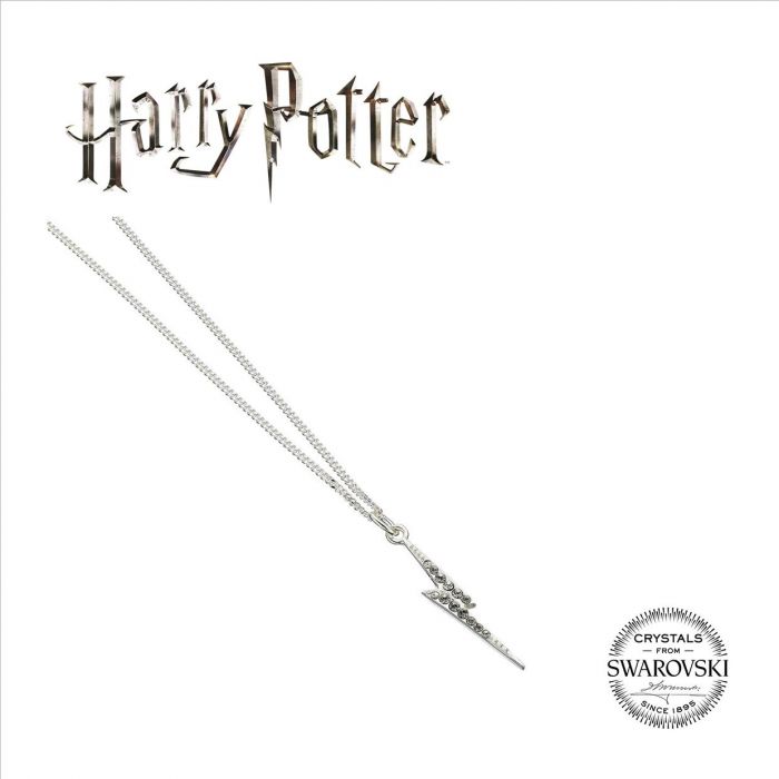 Harry Potter Sterling Silver Lightning Bolt Charm Necklace - GeekCore