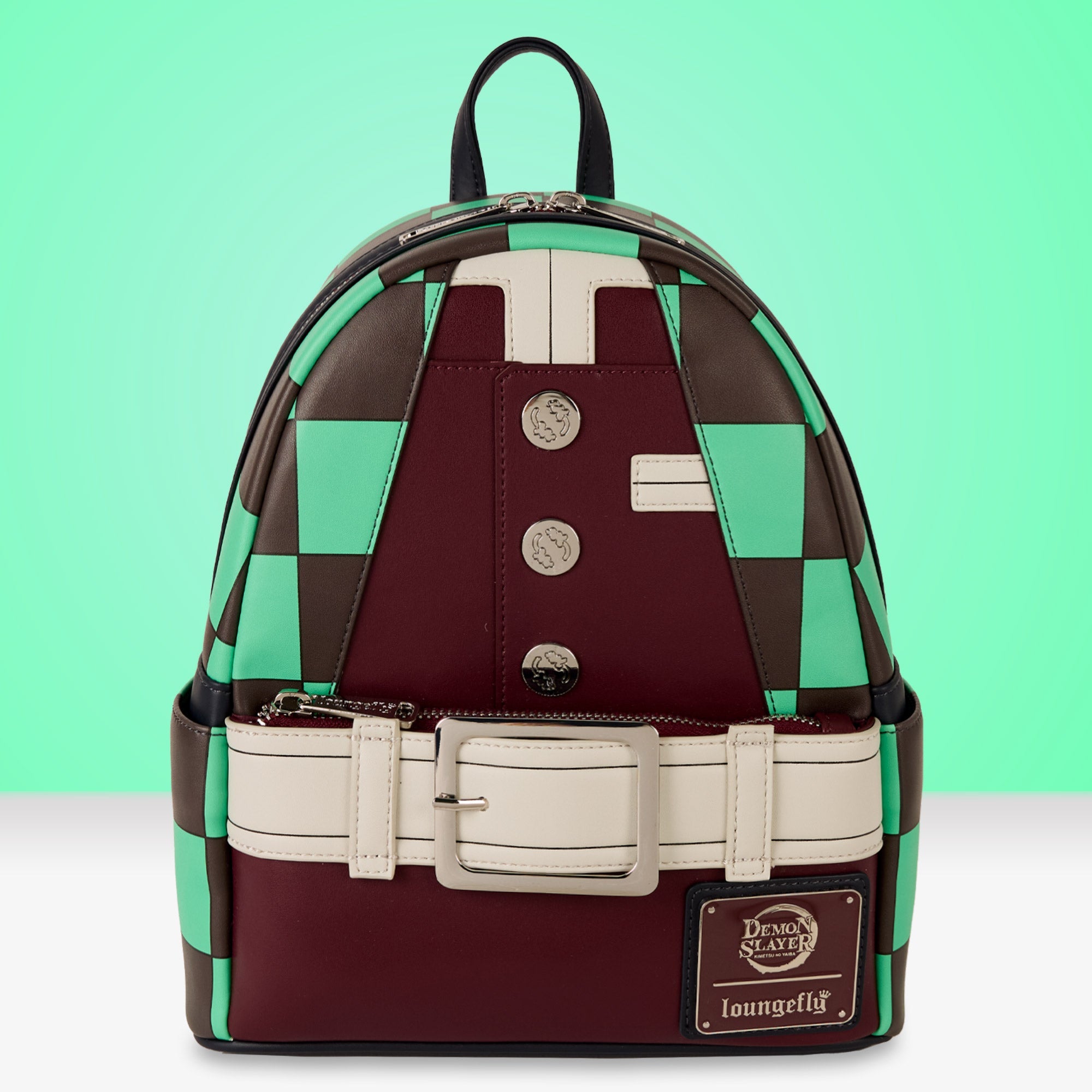 Loungefly x Demon Slayer Tanjiro Kamado Cosplay Mini Backpack - GeekCore