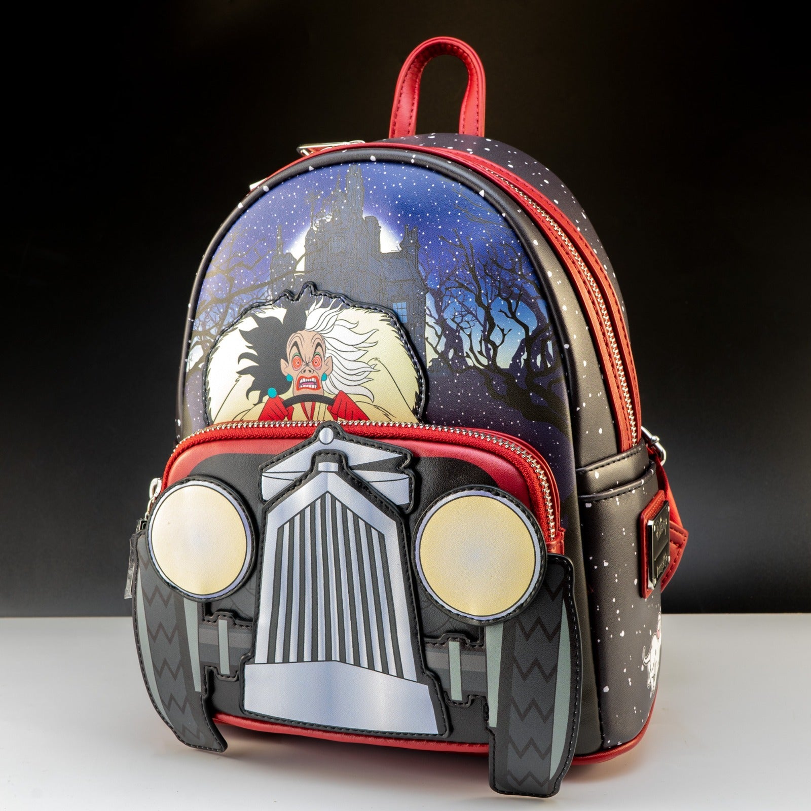 cruella loungefly mini backpack Loungefly x Disney 101 Dalmatians Cruella Car Mini Backpack – GeekCore