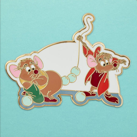 Loungefly x Disney Cinderella Gus & Jaq Enamel Pin - GeekCore