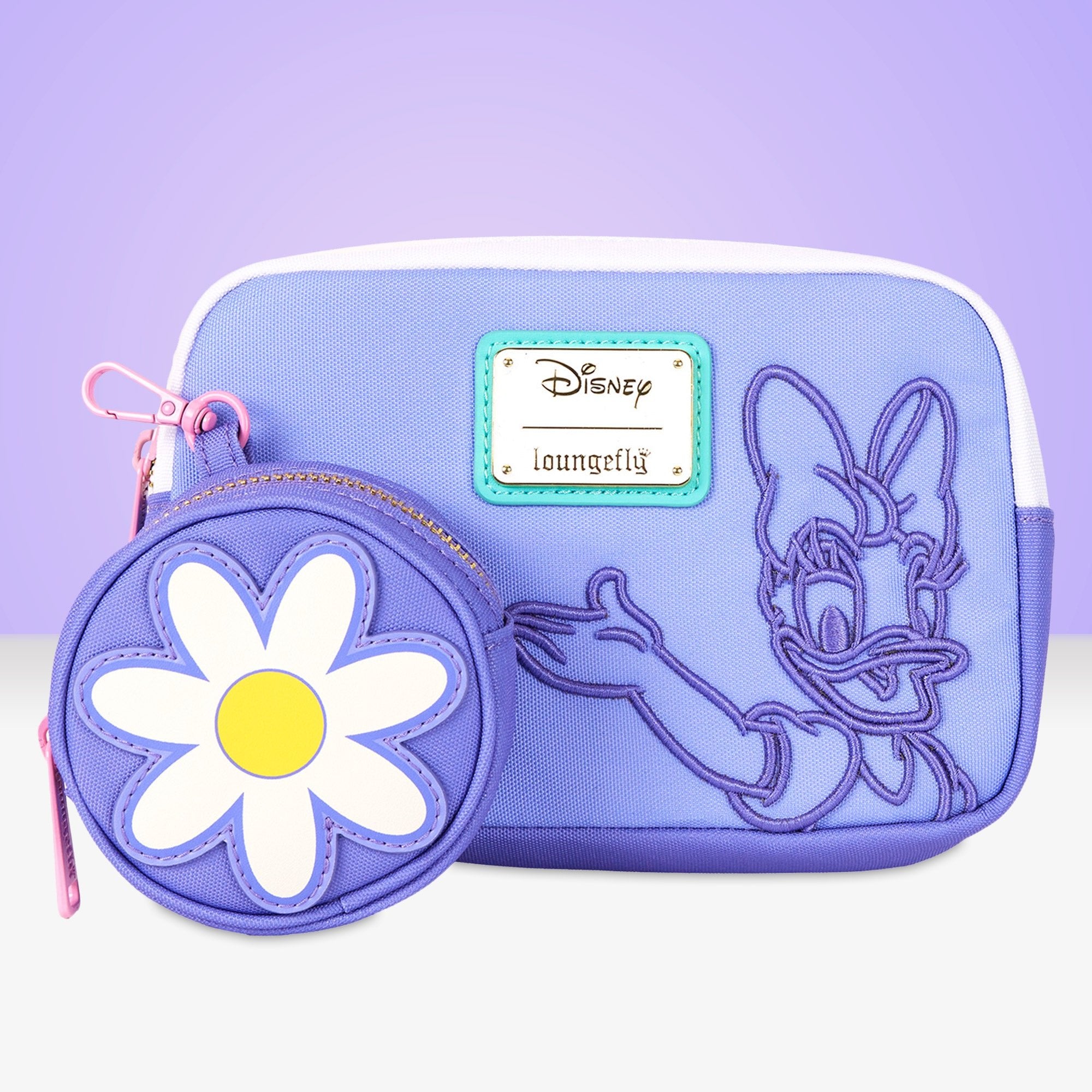 Loungefly x Disney Daisy Duck Nylon Sling Bag - GeekCore