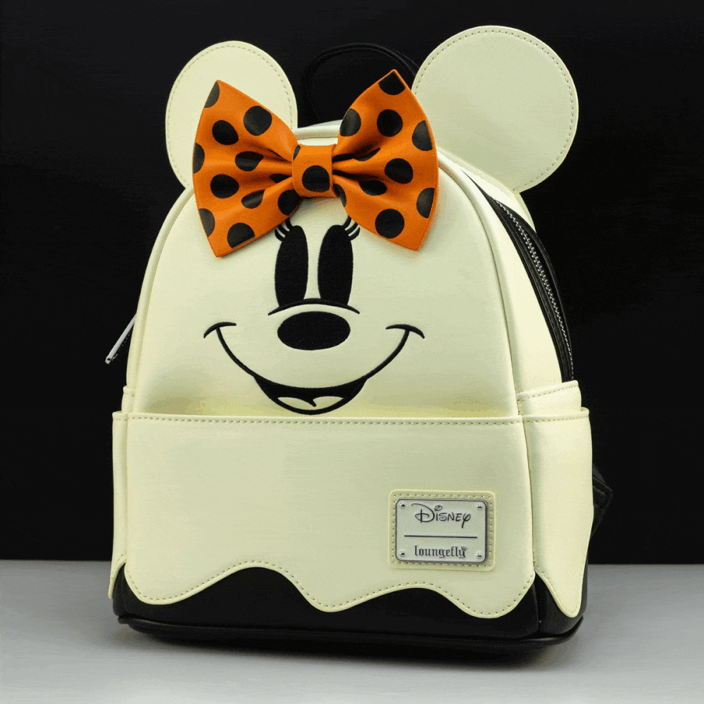 disney mickey mouse ghost glow-in-the-dark mini-backpack Glow Mini Backpack Commerce Gluttony This backpack is very stable Loungefly X Disney Ghost Mickey