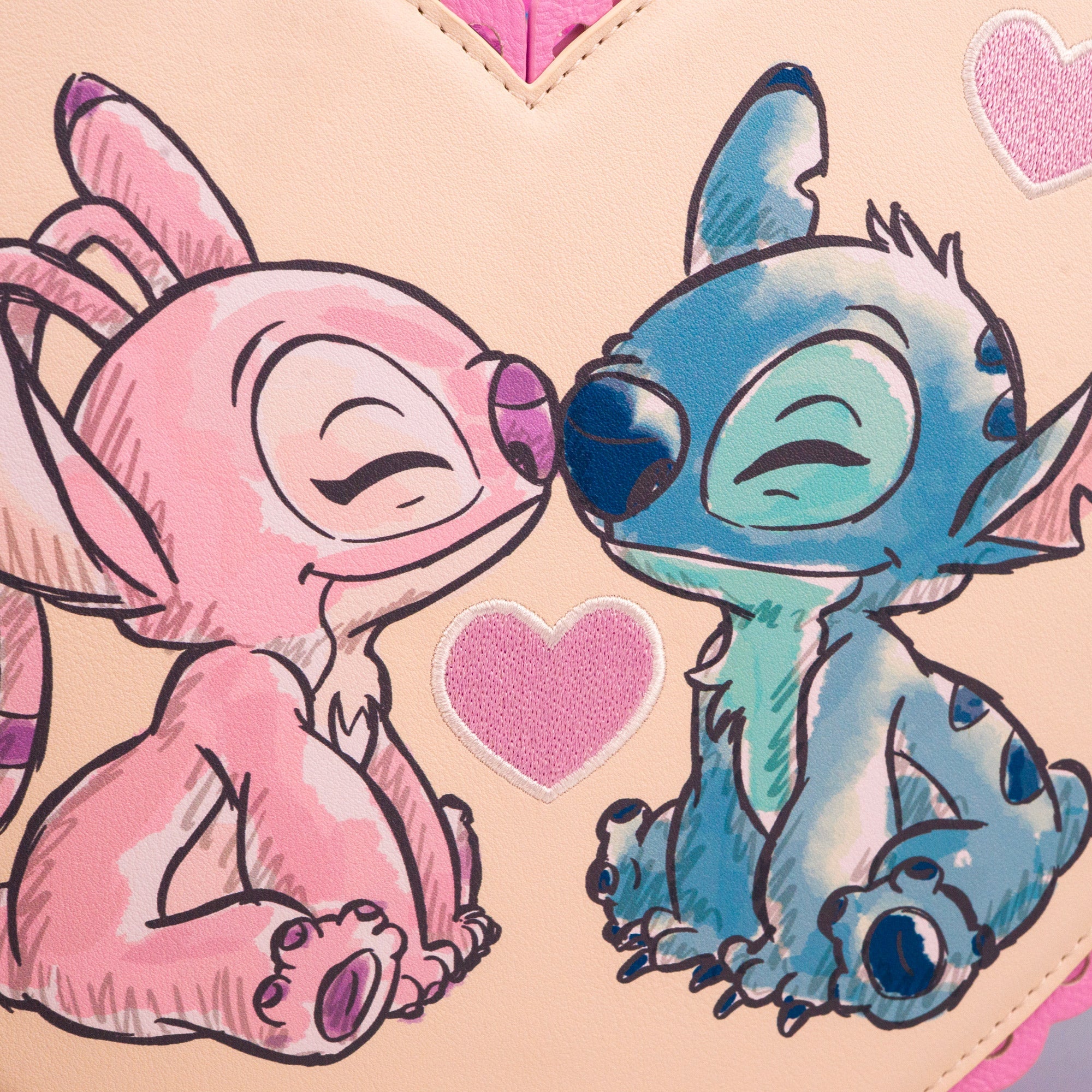 Loungefly x Disney Lilo and Stitch Heart Shaped Chocolate Box Crossbody Bag - GeekCore