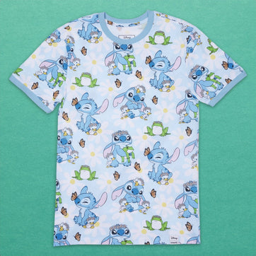 Loungefly x Disney Lilo and Stitch Springtime Unisex T - Shirt - GeekCore