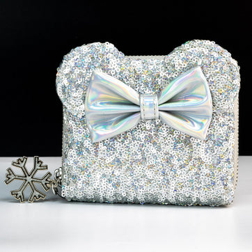 Loungefly x Disney Minnie Mouse Holographic Sequin Purse - GeekCore