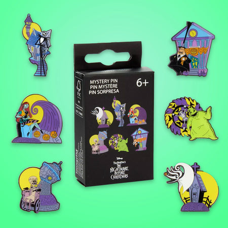 Loungefly x Disney NBC Characters in the Village GITD Mystery Blind Box Pin - GeekCore
