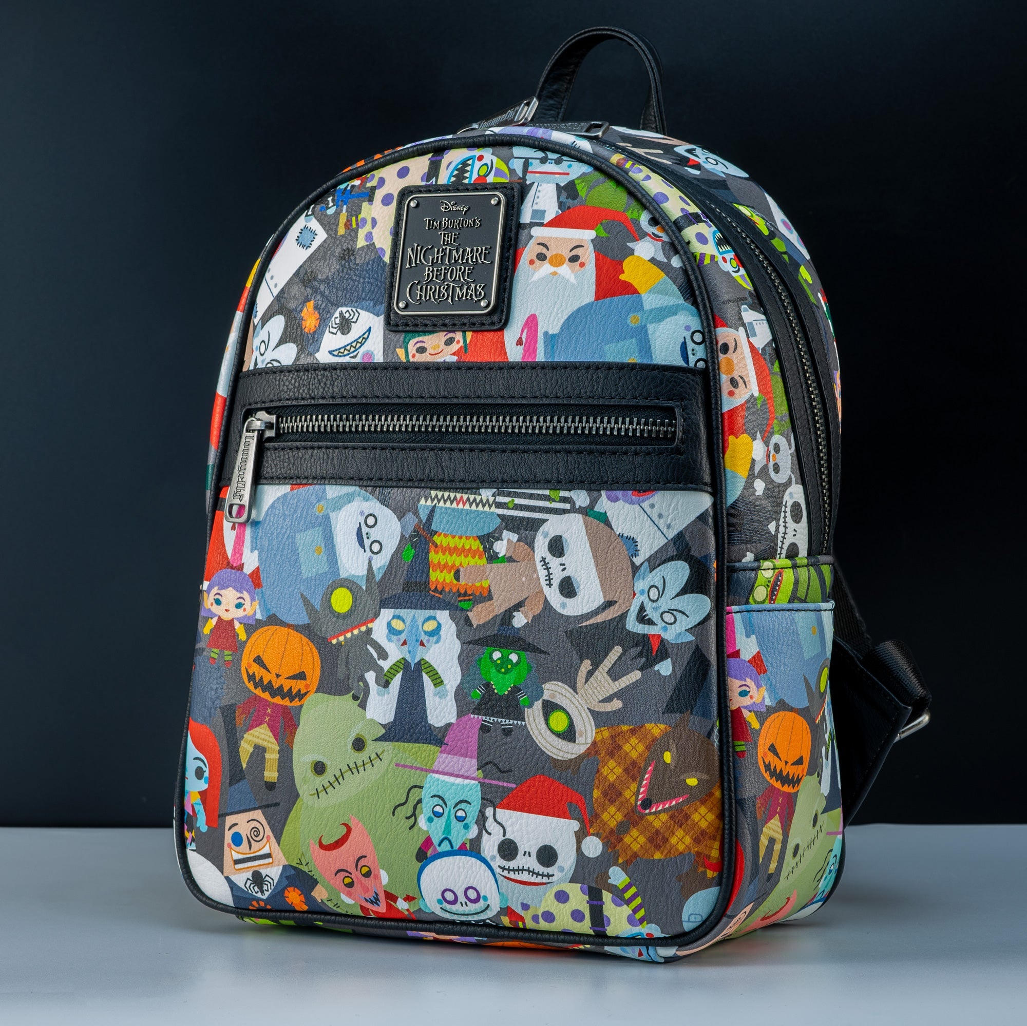 Loungefly x Disney Nightmare Before Christmas Chibi All Over Print Mini Backpack - GeekCore