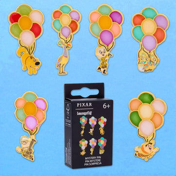 Loungefly x Disney Pixar Up Characters Holding Balloons Blind Box Mystery Pin - GeekCore