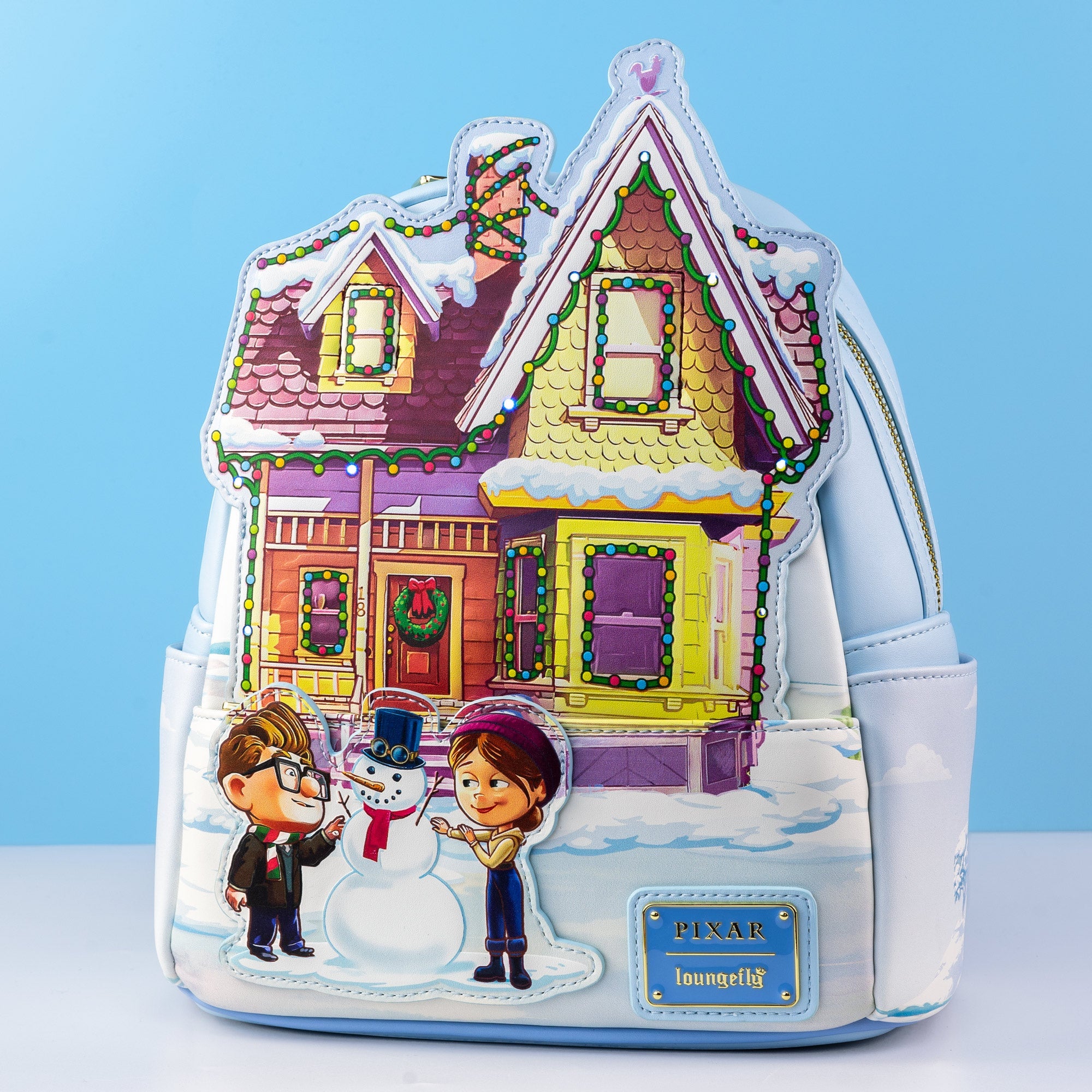 disney pixar up mini backpack Loungefly x Disney Pixar Up House Holiday Lights Mini Backpack – GeekCore