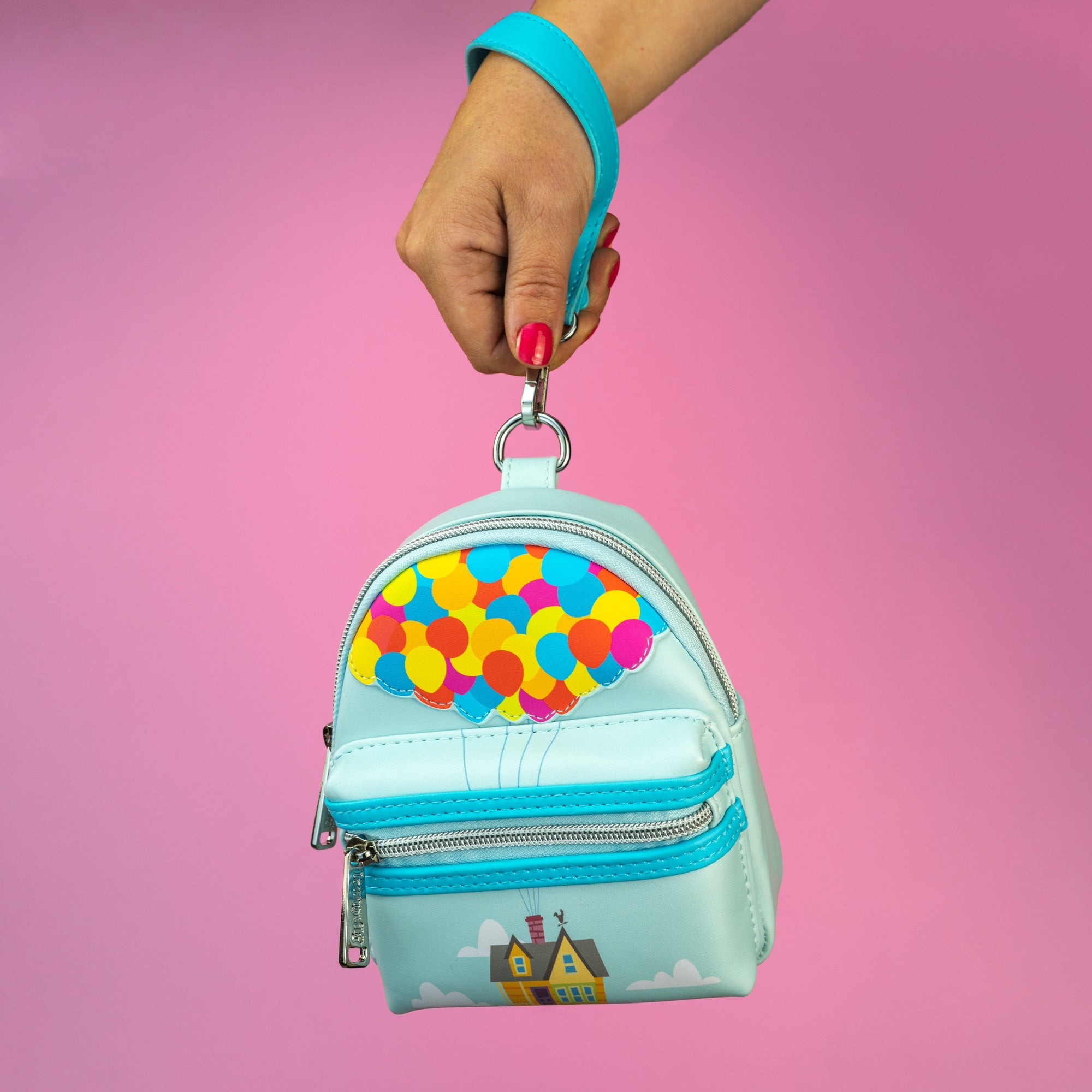 disney mini backpack wristlet Loungefly x Disney Pixar Up House Wristlet – GeekCore