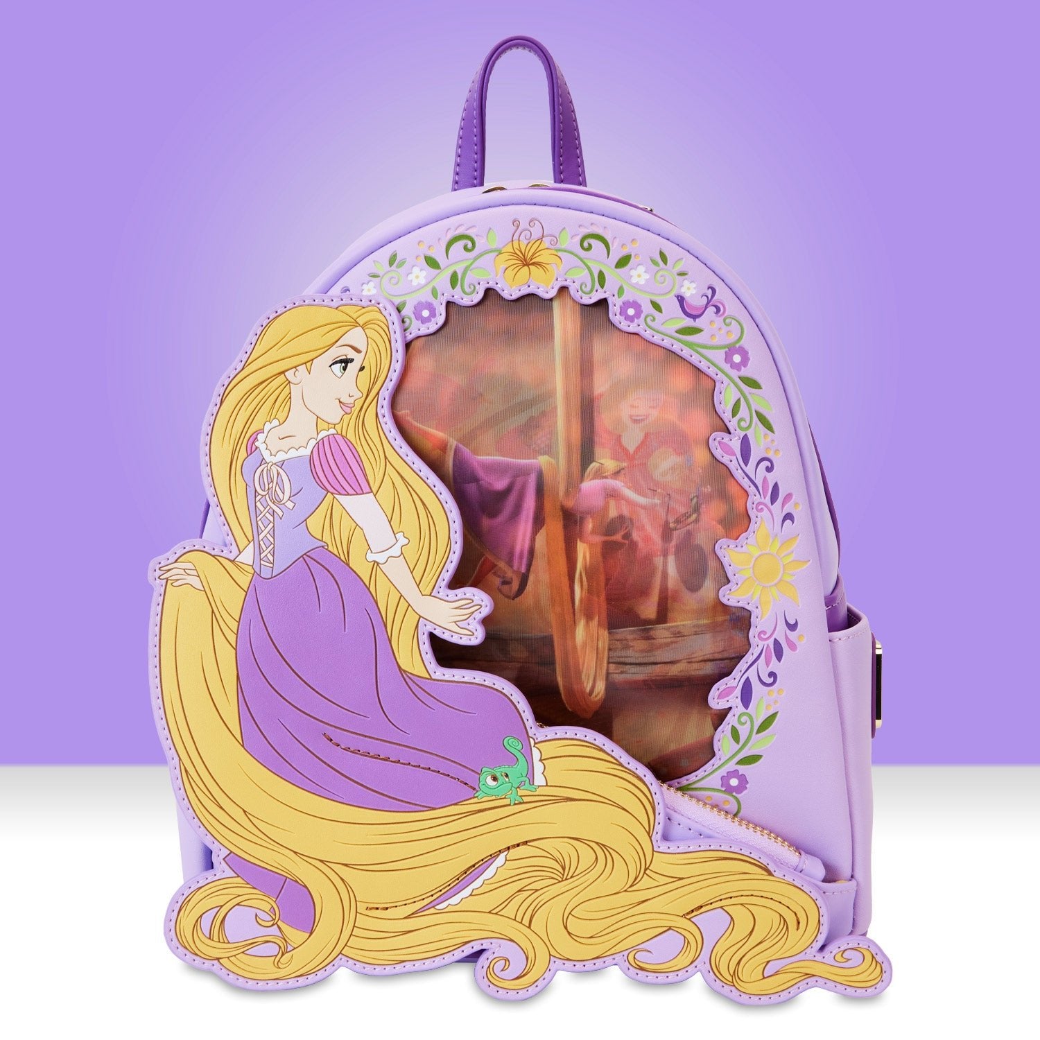 disney store tangled mini backpack Loungefly x Disney Princess Rapunzel Lenticular Mini Backpack – GeekCore