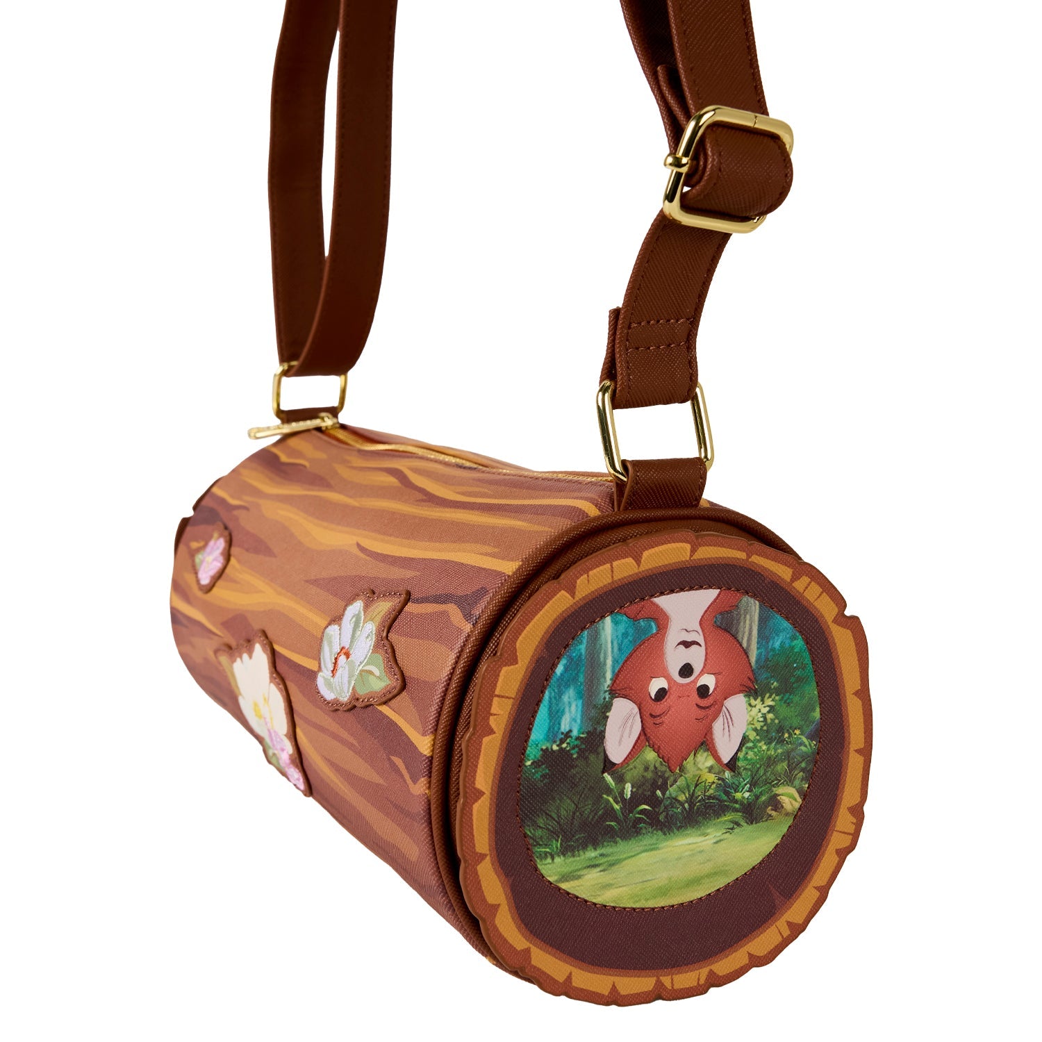 Loungefly x Disney The Fox And The Hound Log Crossbody Bag - GeekCore