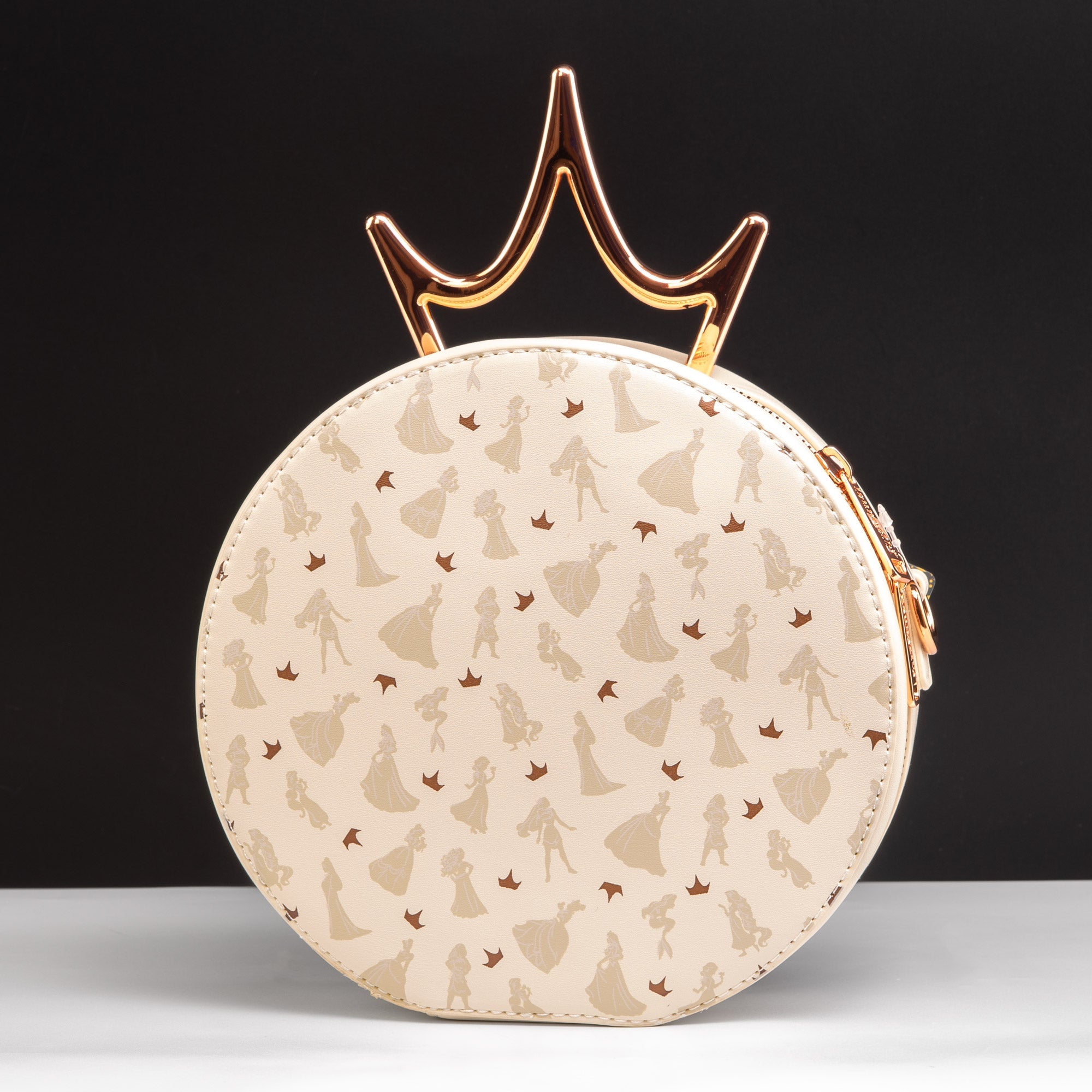 Loungefly x Disney Ultimate Princess Metal Crown Crossbody Bag - GeekCore