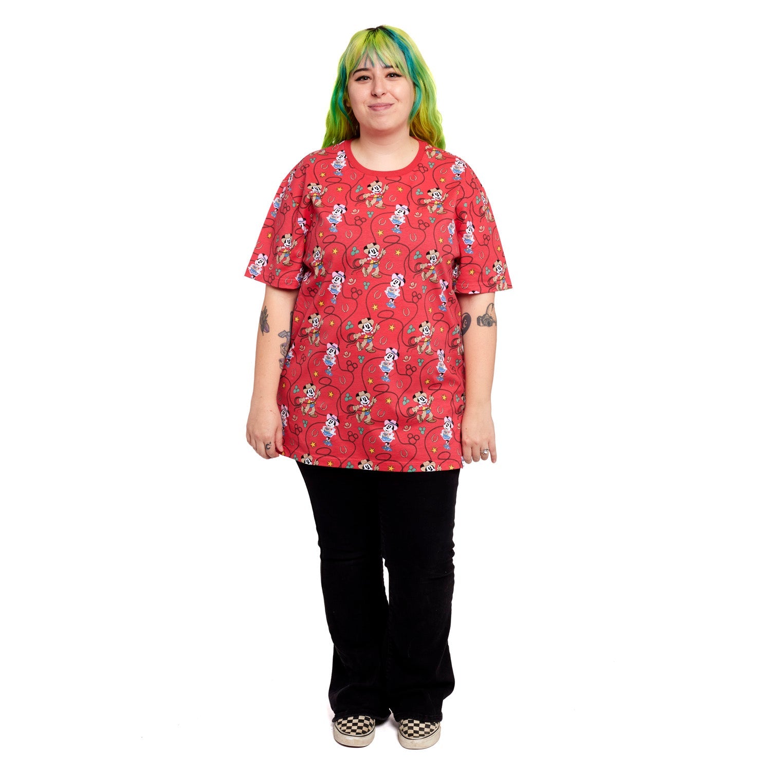 Loungefly x Disney Western Mickey and Minnie Unisex T - Shirt - GeekCore