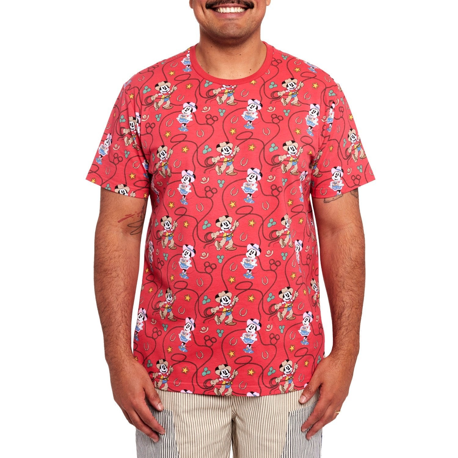 Loungefly x Disney Western Mickey and Minnie Unisex T - Shirt - GeekCore