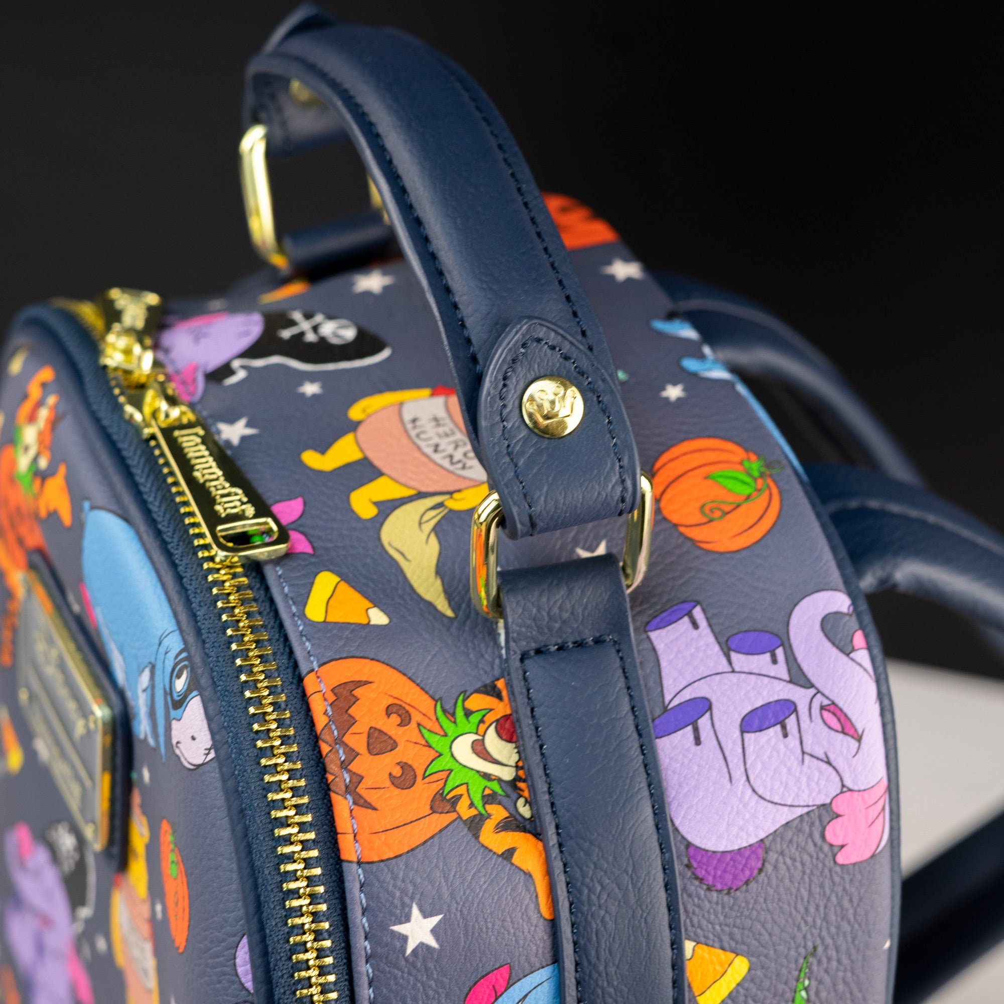 Loungefly x Disney Winnie the Pooh Characters at Halloween AOP Mini Backpack - GeekCore