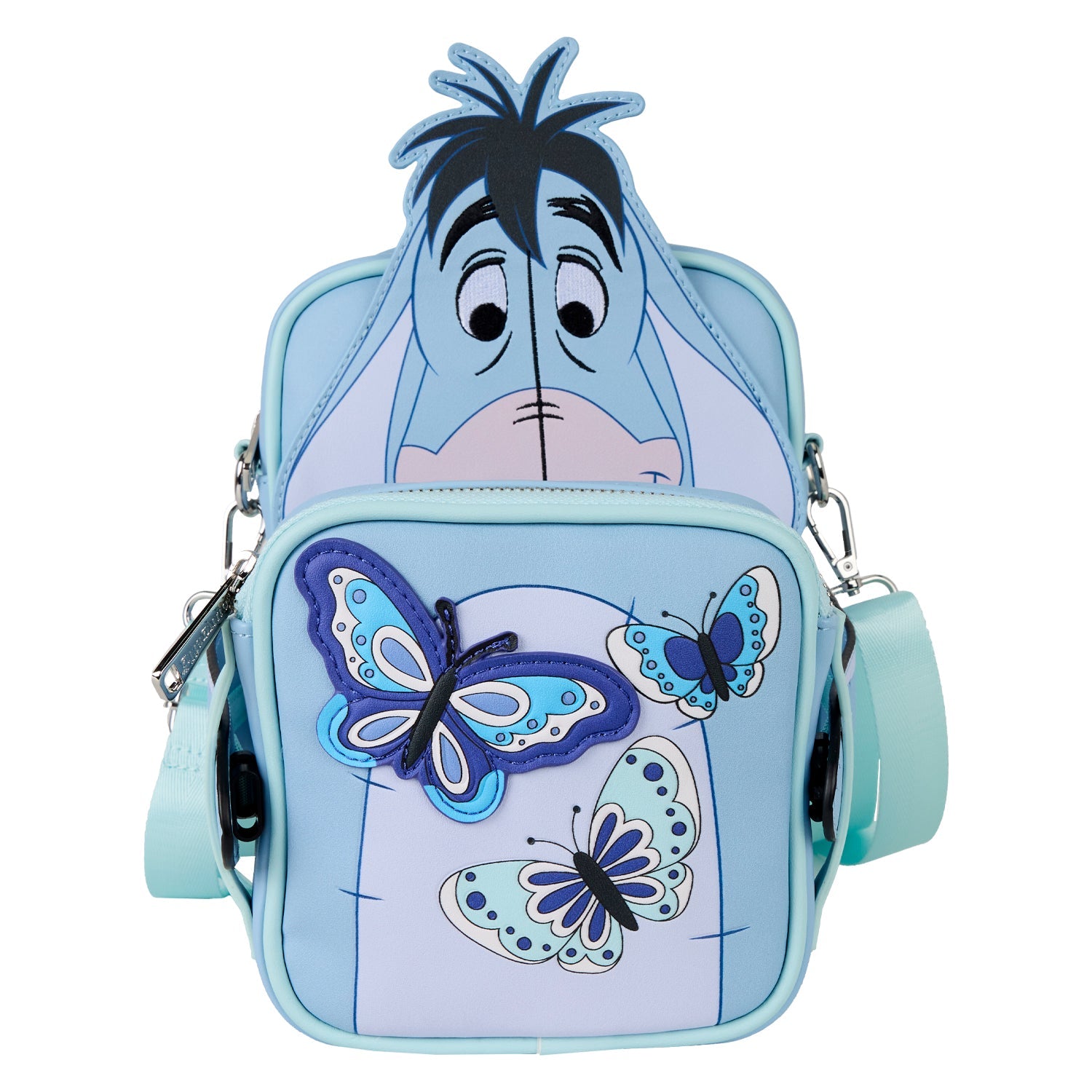 Loungefly x Disney Winnie The Pooh Eeyore Butterflies Crossbuddies Bag - GeekCore