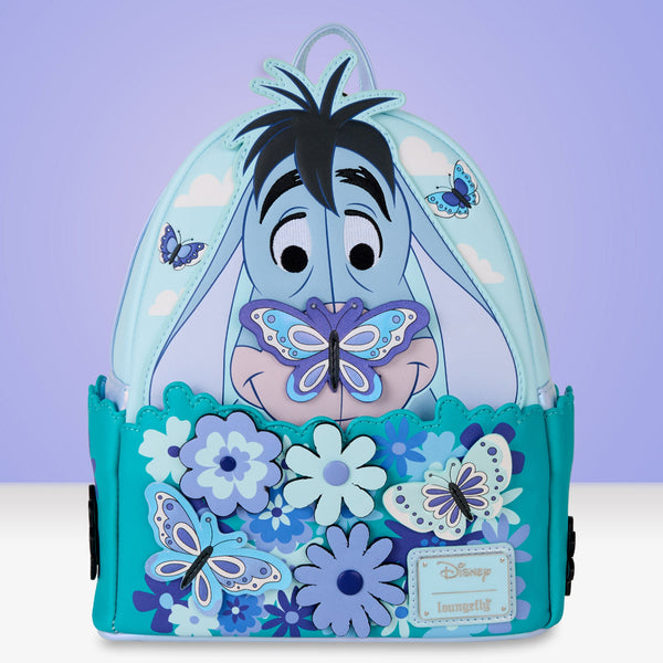 Loungefly x Disney Winnie The Pooh Eeyore Floral Butterflies Mini Backpack