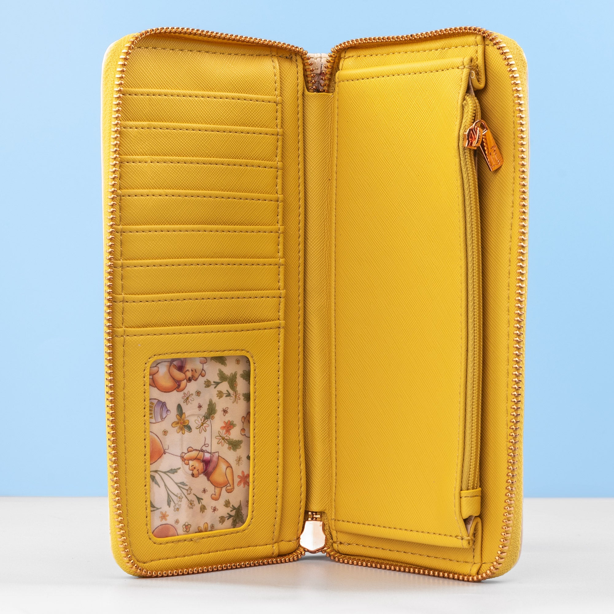 Loungefly x Disney Winnie the Pooh Floral Zip Around Purse - GeekCore