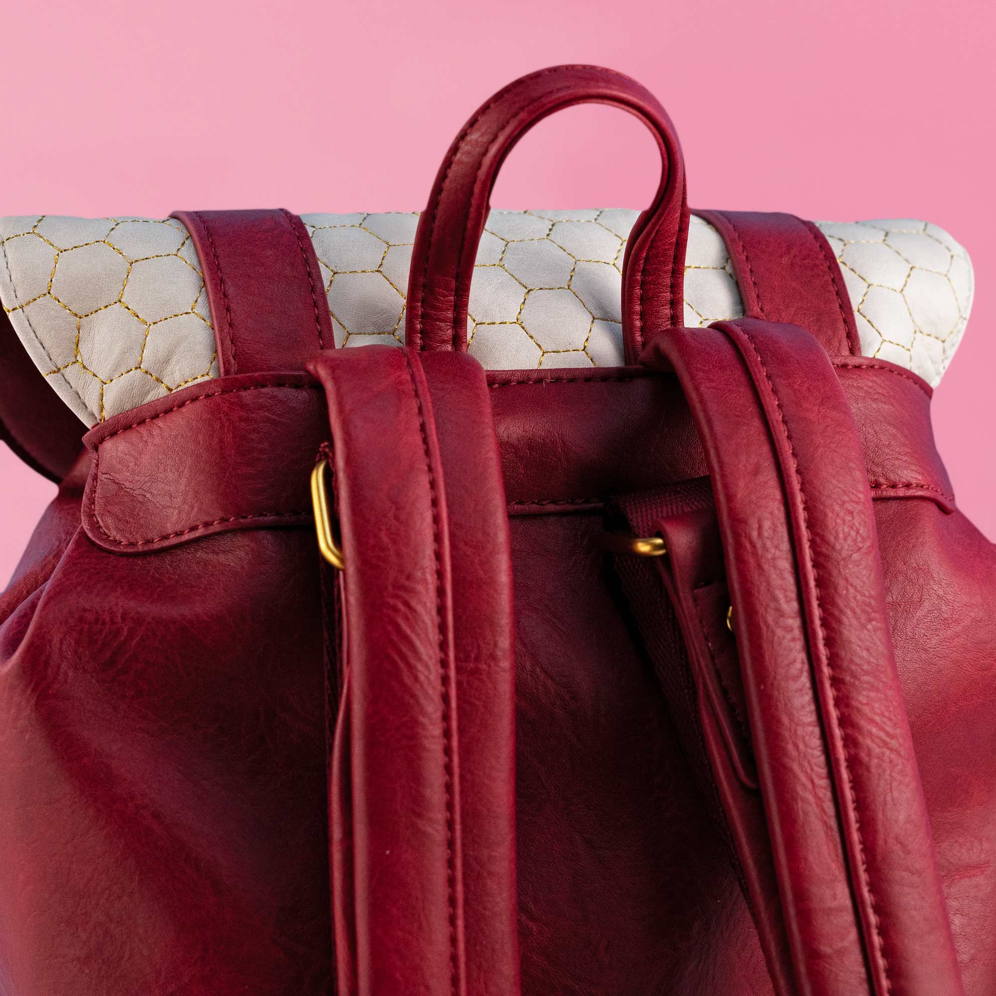 Loungefly x Disney Winnie the Pooh Minimalist Quilted Honeycomb Mini Backpack - GeekCore