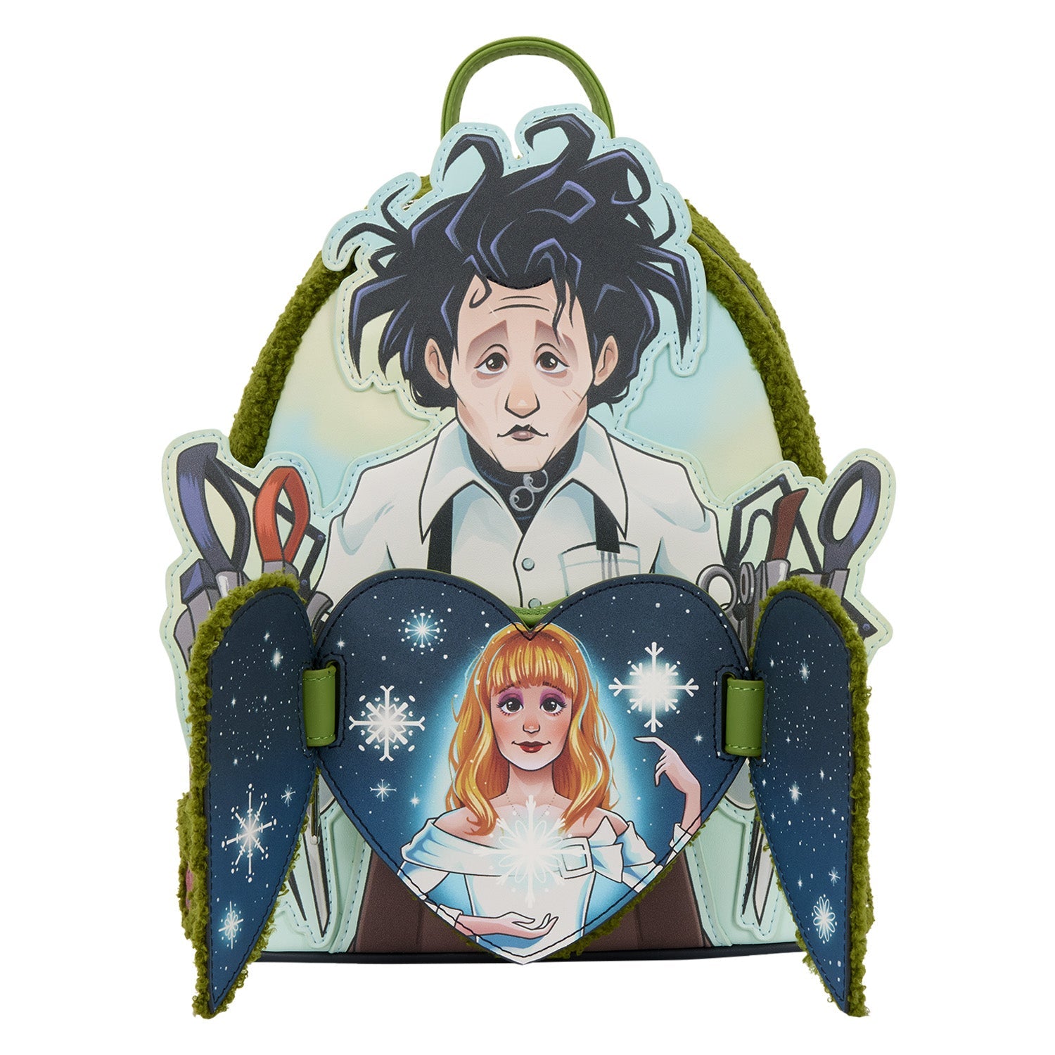 Loungefly x Edward Scissorhands Sherpa Mini Backpack - GeekCore