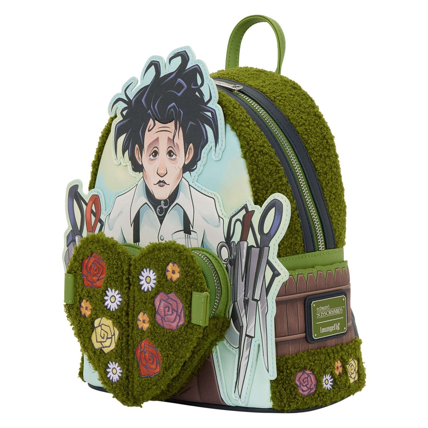 Loungefly x Edward Scissorhands Sherpa Mini Backpack - GeekCore