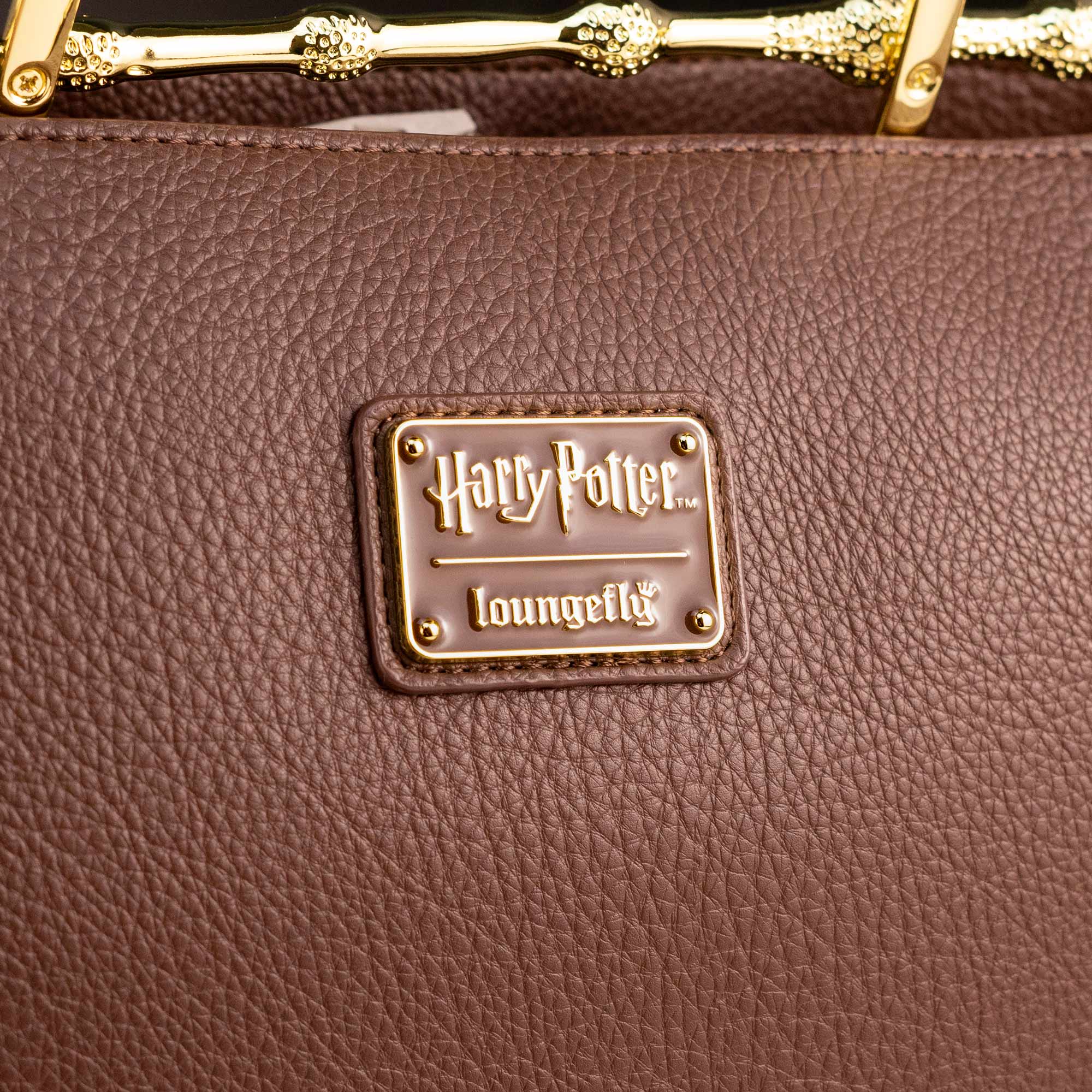 Loungefly x Harry Potter Brown Pebble Elder Wand Crossbody Handbag - GeekCore