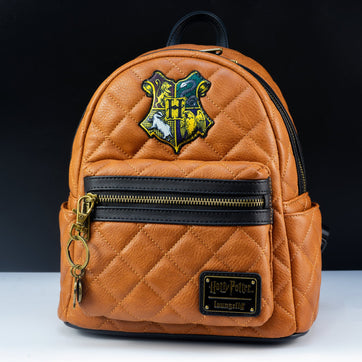 Loungefly x Harry Potter Hogwarts Crest Quilted Mini Backpack - GeekCore
