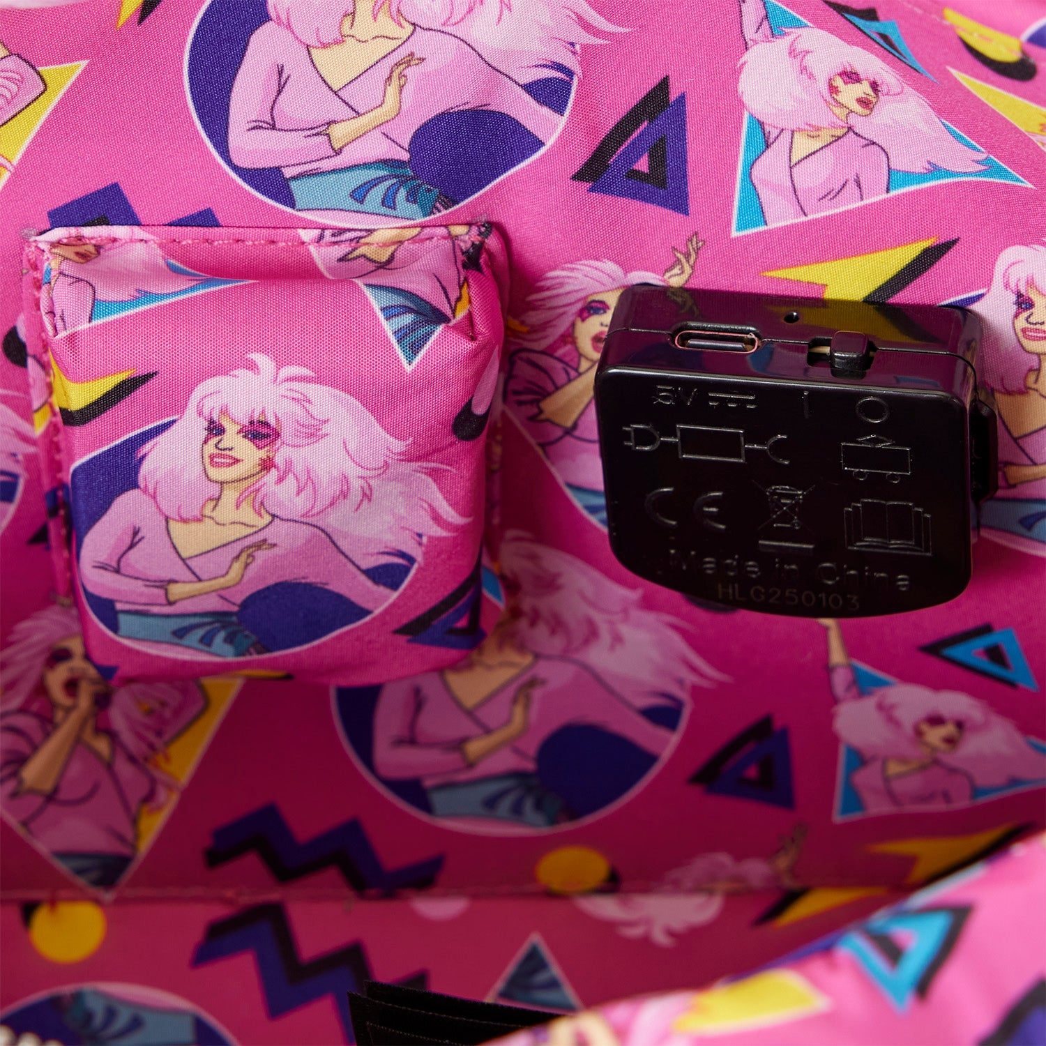 Loungefly x Hasbro Jem and the Holograms Figural Keytar Crossbody Bag - GeekCore