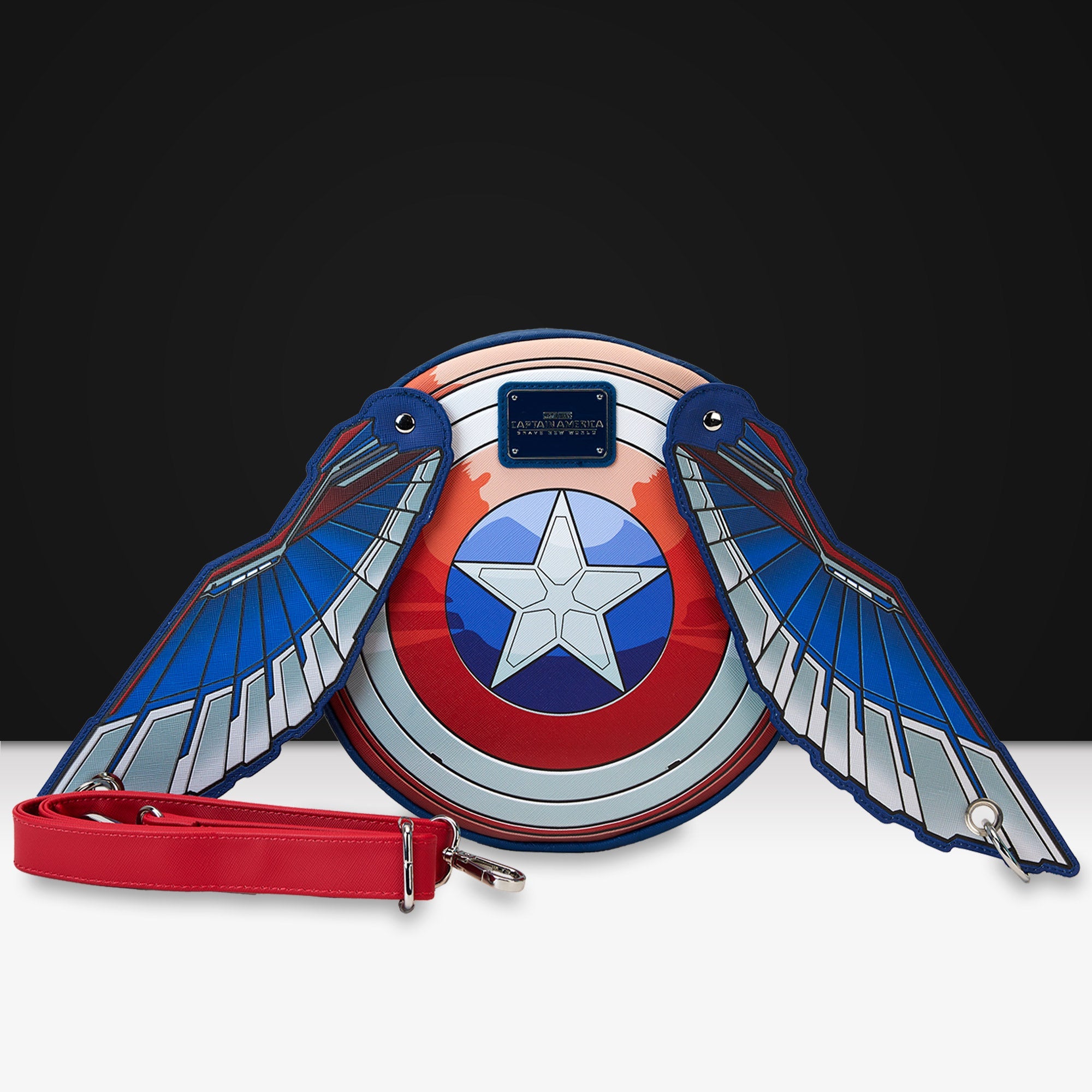 Loungefly x Marvel Captain America Brave New World Wings Crossbody Bag - GeekCore