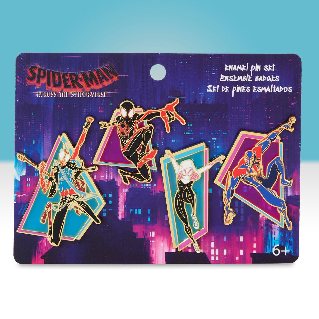 Loungefly x Marvel Spider - Verse 4 Piece Pin Set - GeekCore