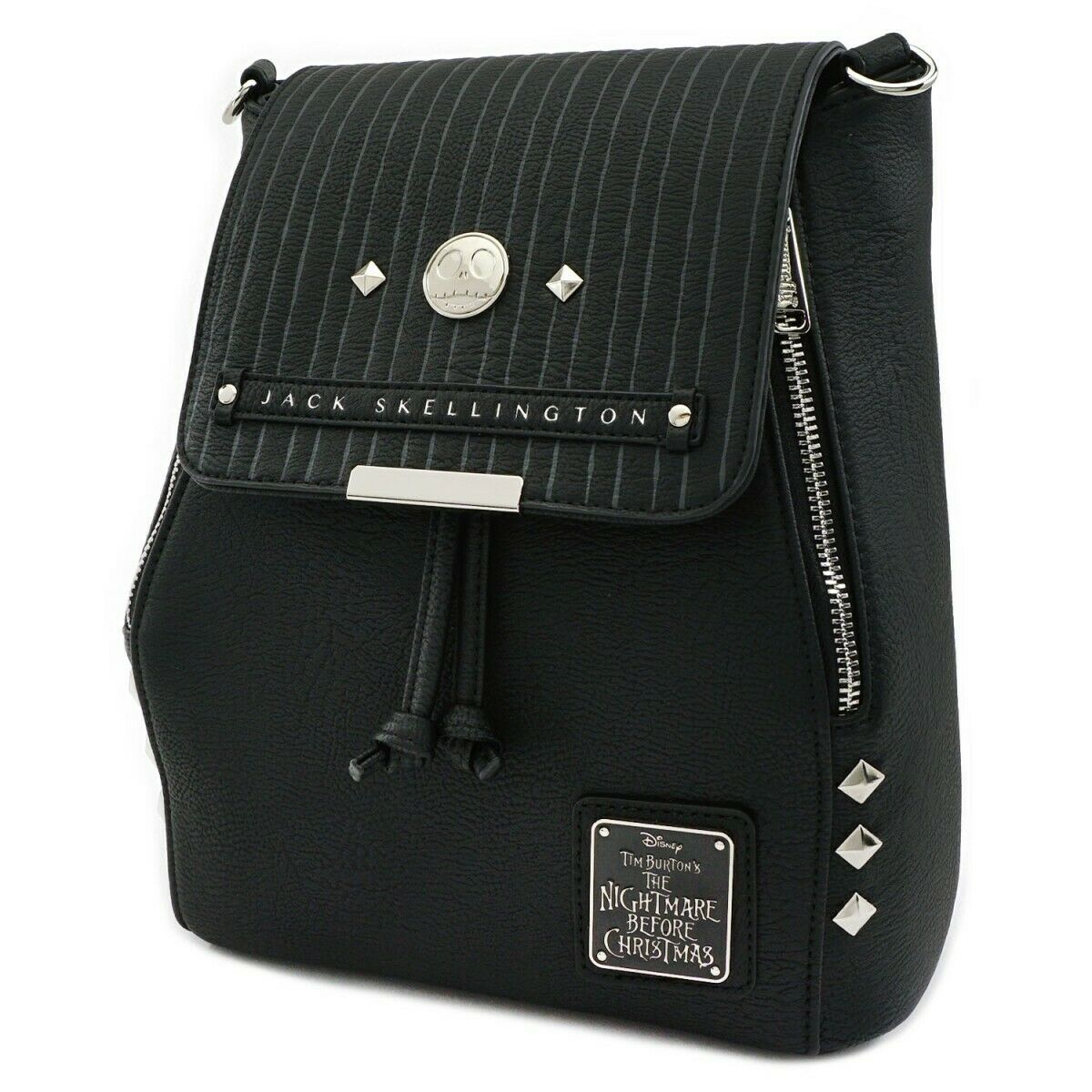 jack skellington mini backpack by loungefly Loungefly x Nightmare Before Christmas Jack Skellington Convertible Mi – GeekCore
