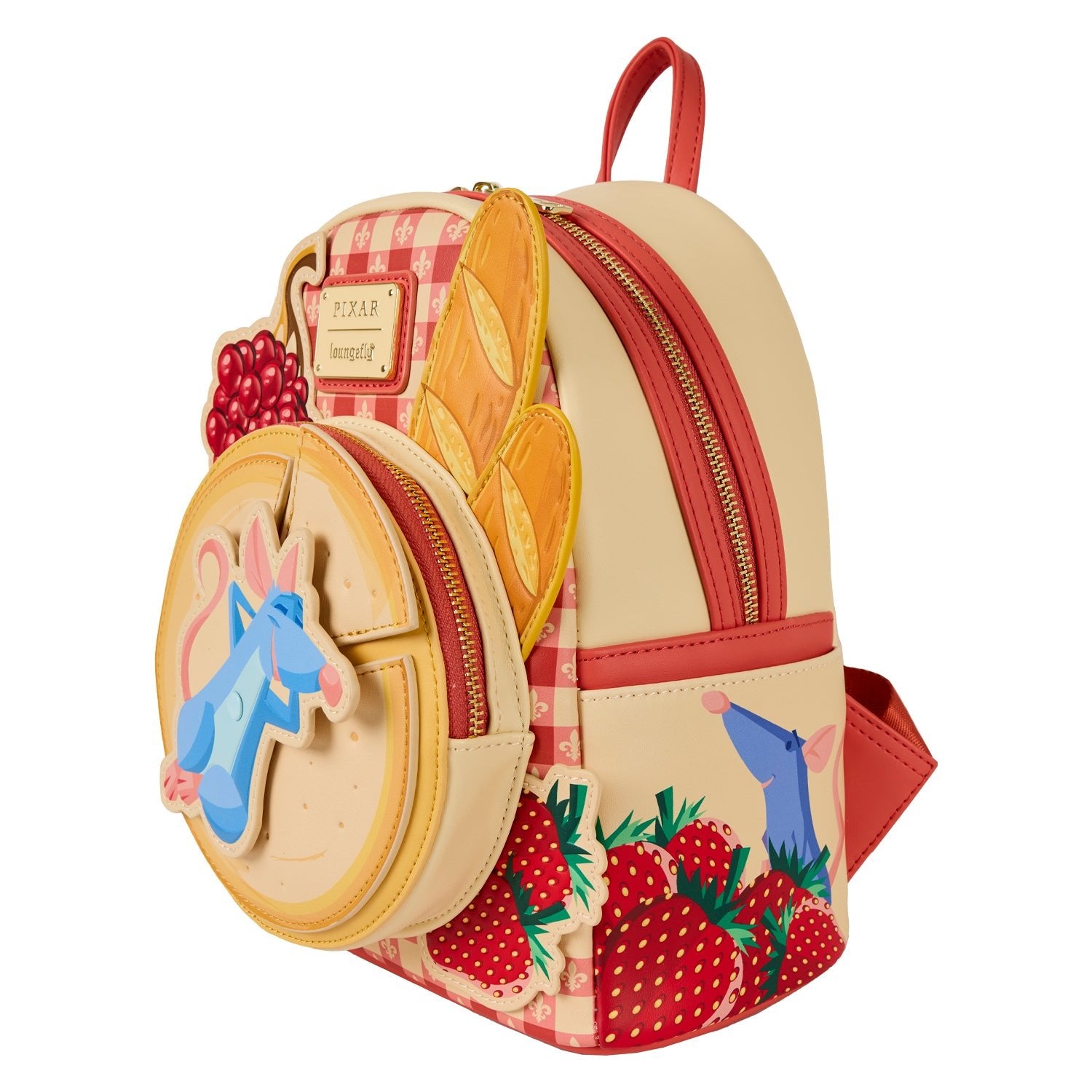 Loungefly x Pixar Ratatouille Remy Cheese Wheel Mini Backpack - GeekCore